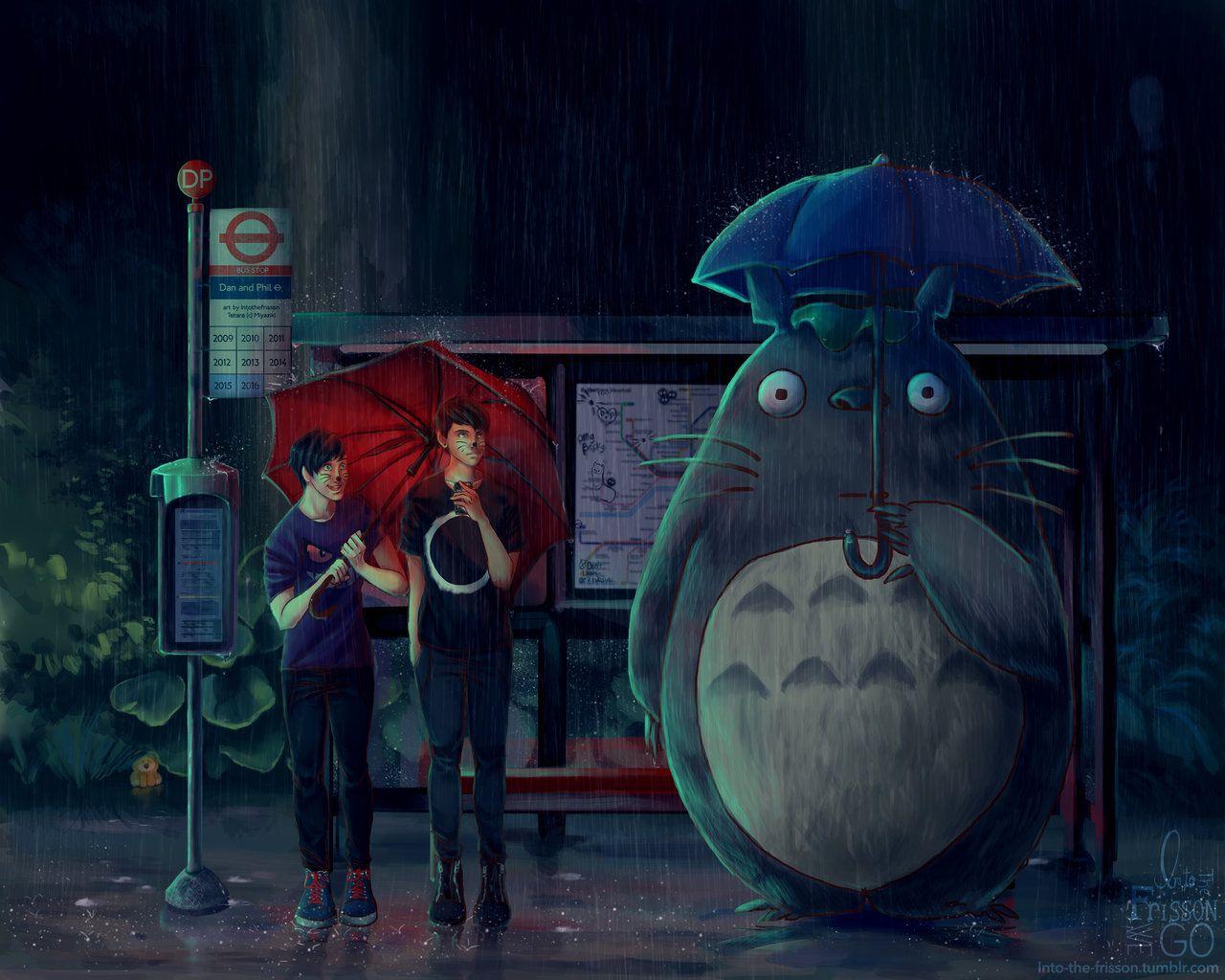 1280x1024 Free download My Neighbor Totoro ft Dan and Phil