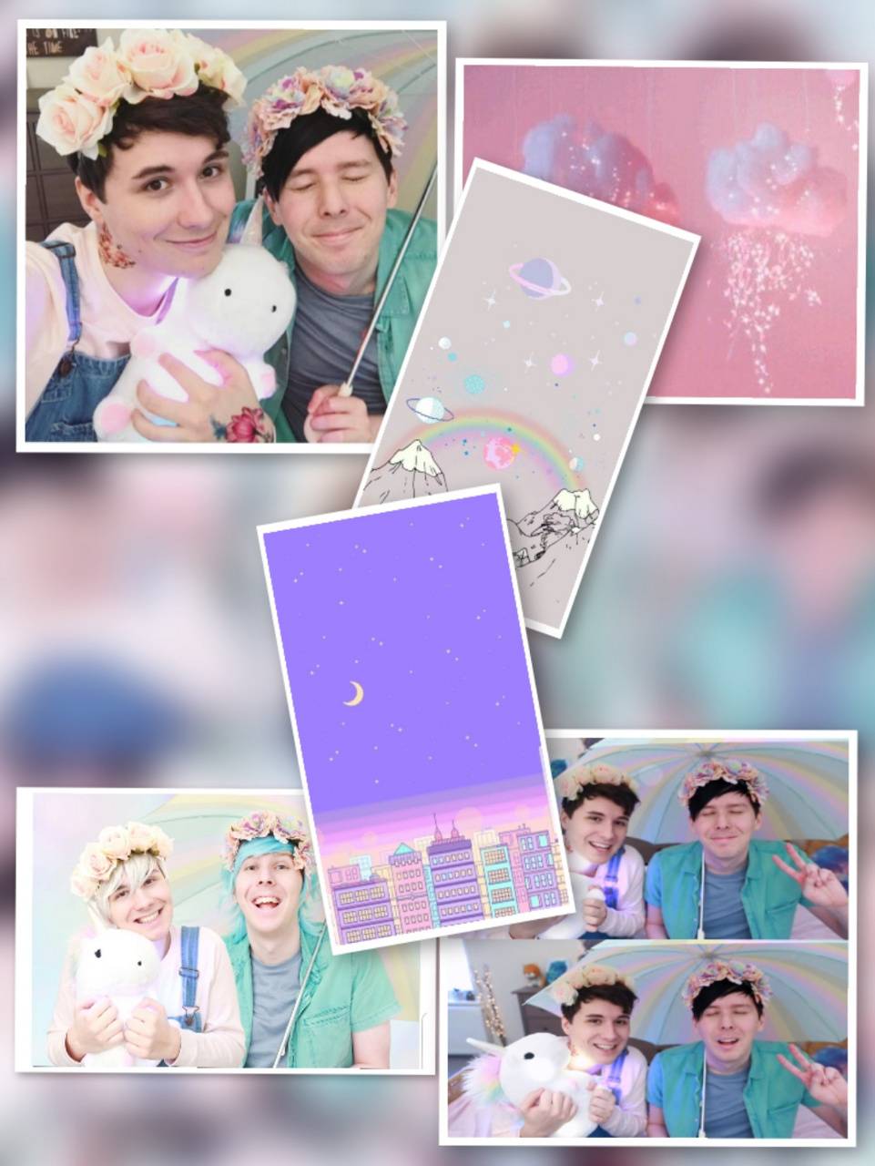 961x1280 Dan and Phil Pastel wallpaper