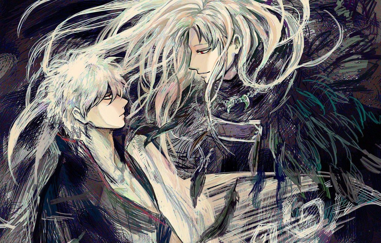1332x850 Wallpaper hair, anime, art, guys, Gintama, Gintoki image