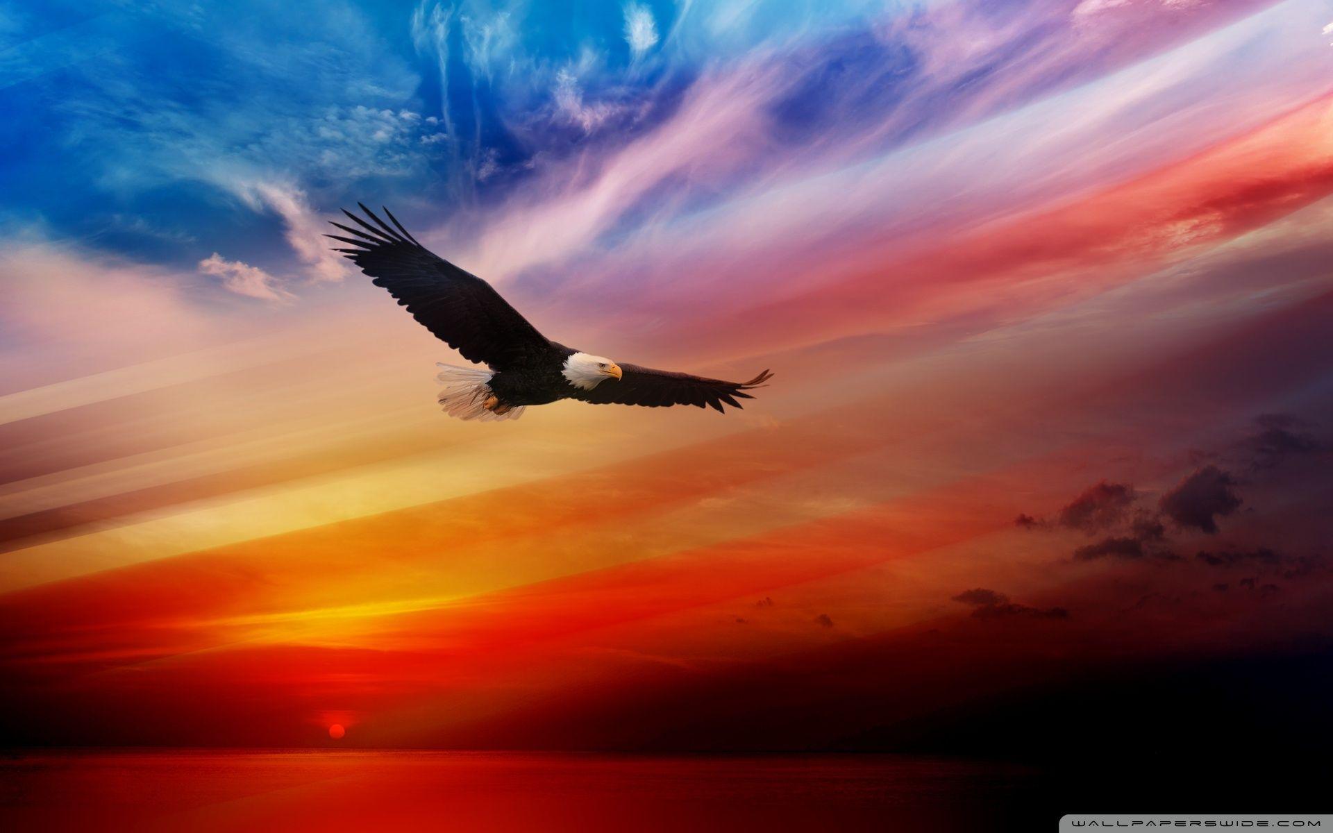 american flag sunset wallpaper