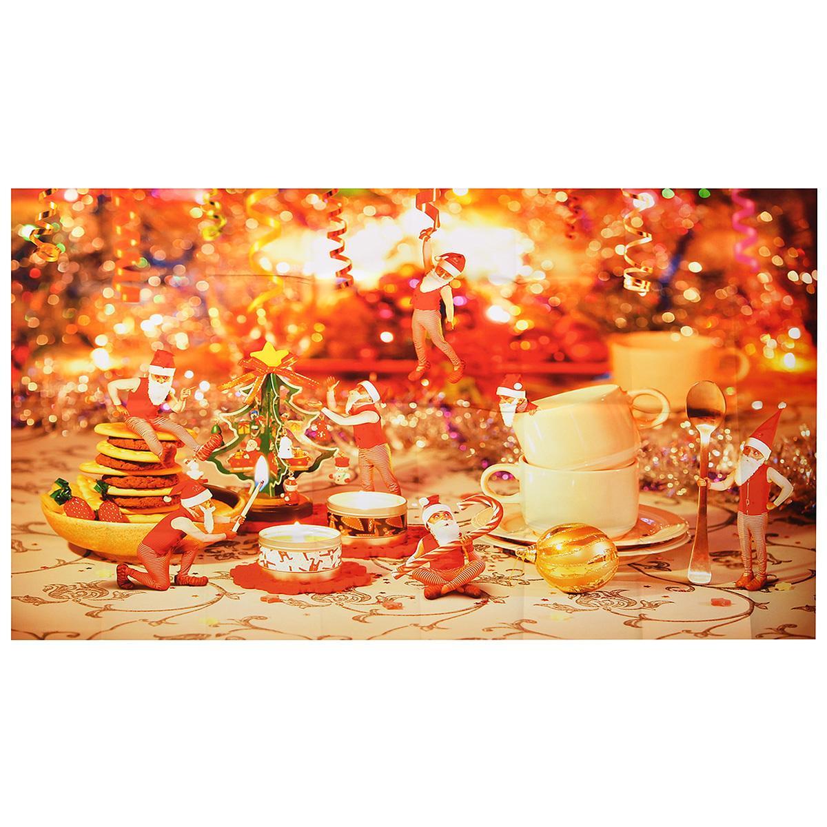 1200x1200 430cm * 242cm Christmas Dinner Wall Mural Photo Wallpaper Wall Stickers Decor Home Room Decal 430cm*242cm