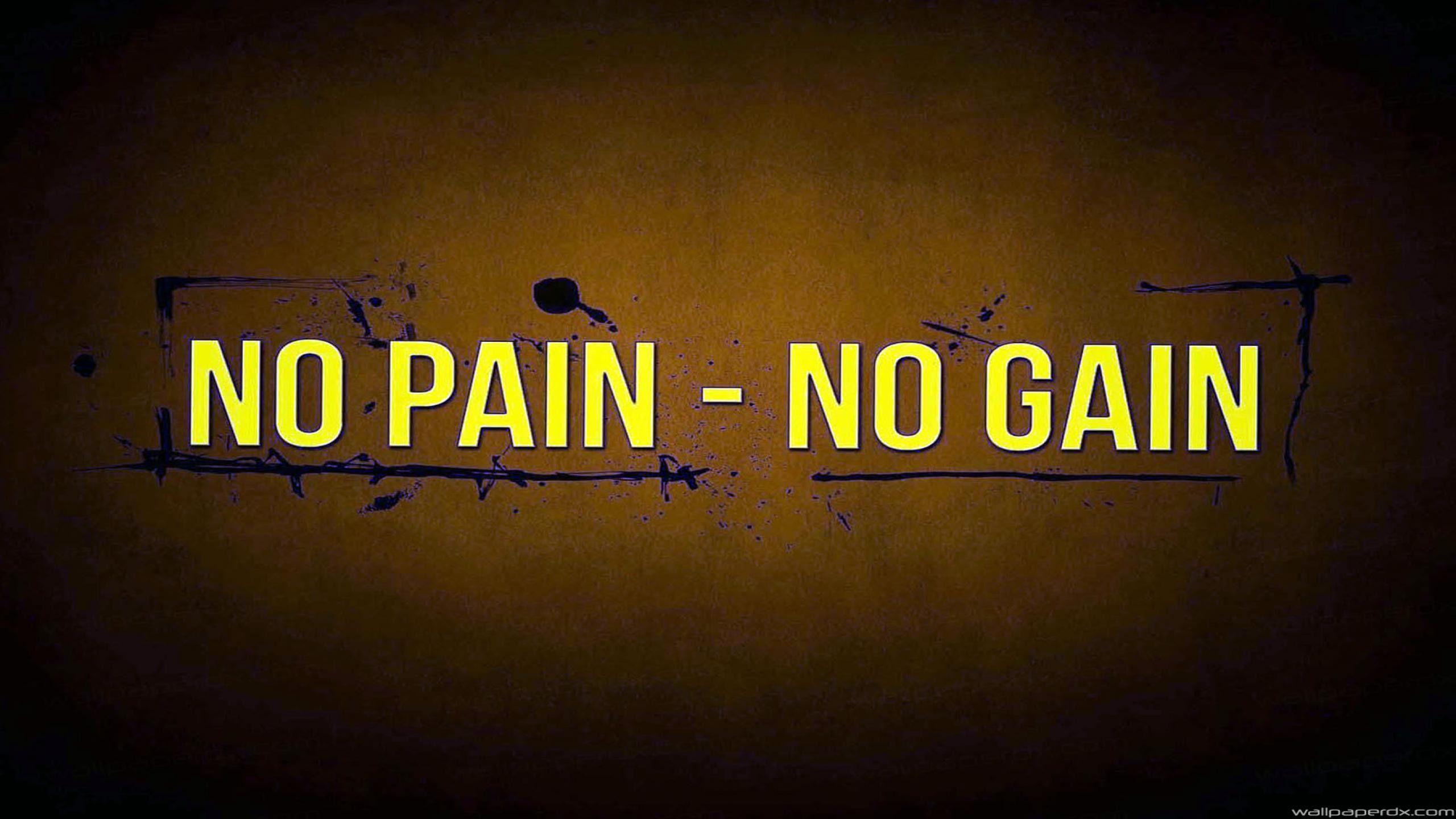2560x1440 No Pain No Gain Wallpaper