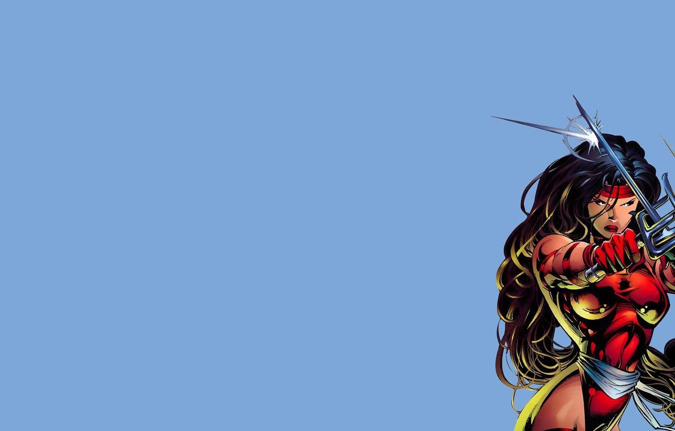 1332x850 Wallpaper girl, comic, marvel, Marvel Comics, ELEKTRA