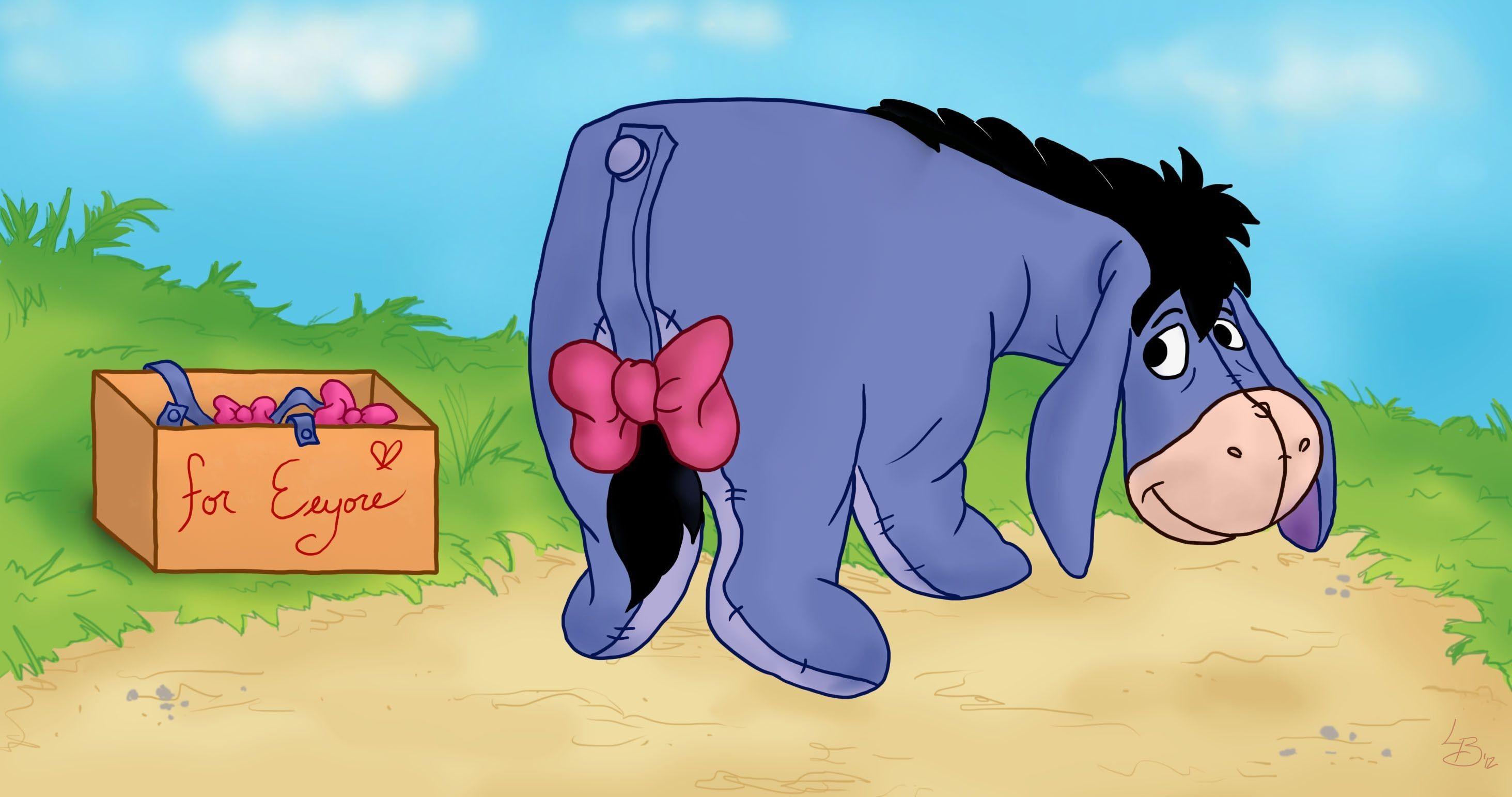 2927x1542 Eeyore Wallpaper