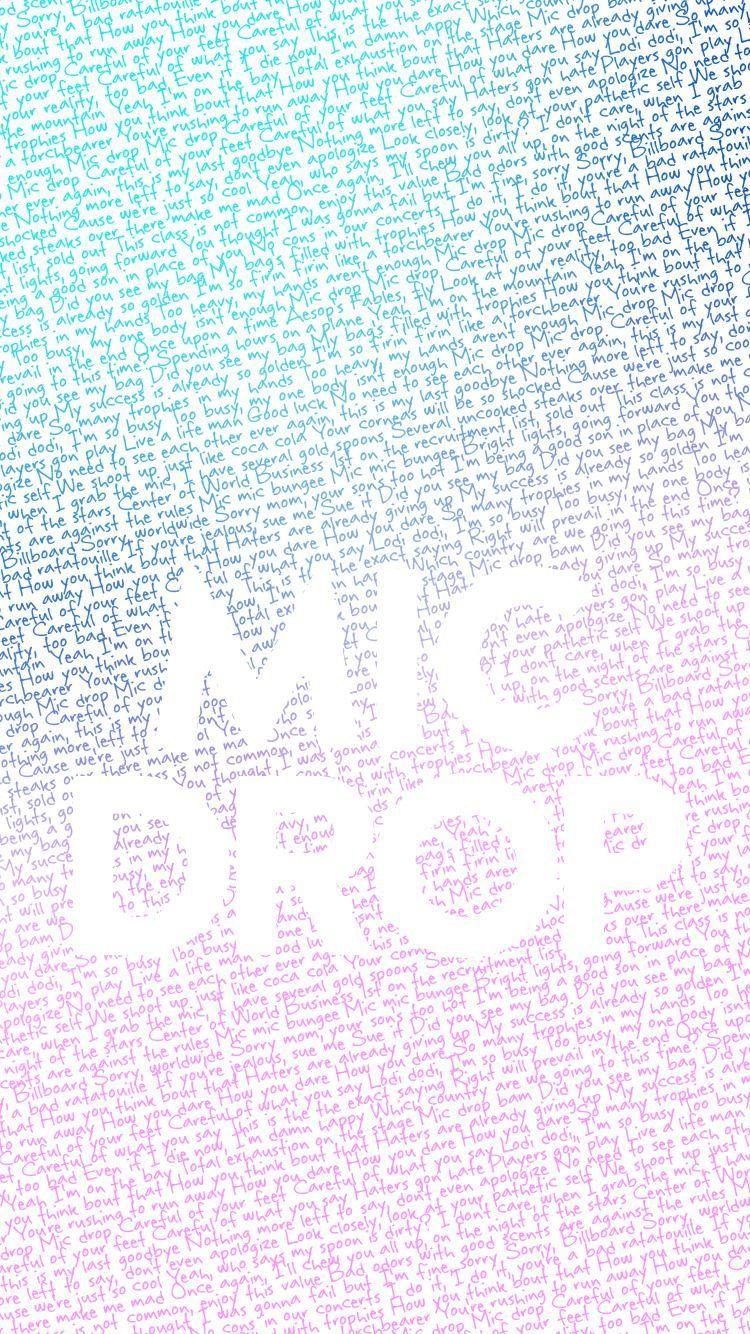 750x1334 MIC Drop BTS Wallpaper