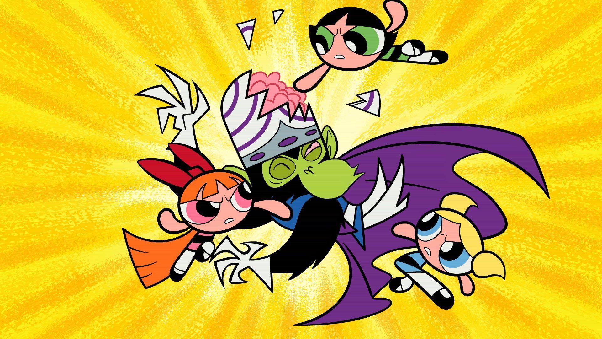 1920x1080 Powerpuff Girls Fighting Mojo wallpaper. Powerpuff