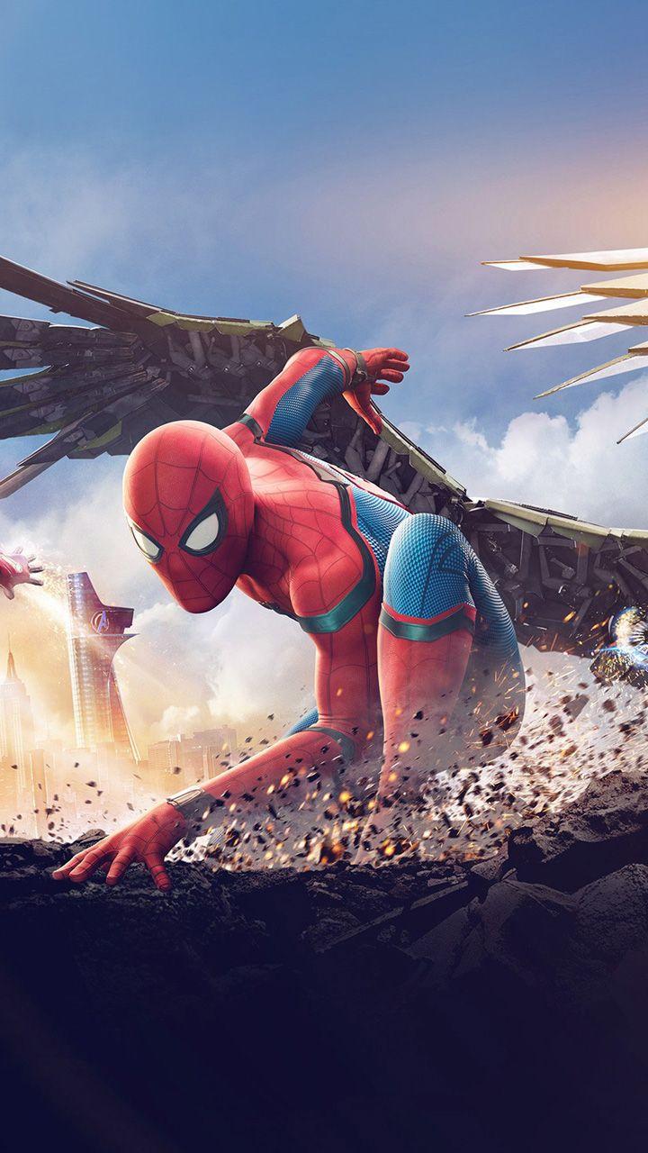720x1280 Spiderman Homecoming iPhone X Free Wallpaper & Background