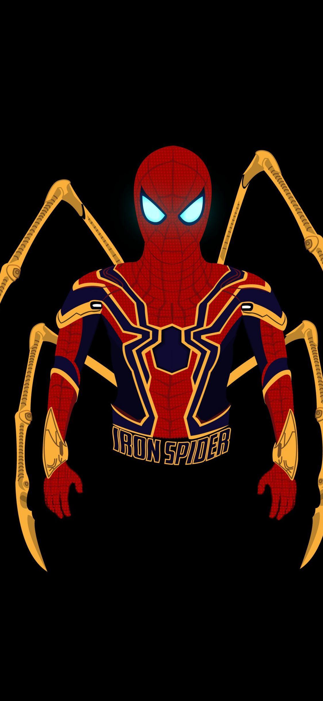 1125x2436 Download 1125x2436 Wallpaper Iron Suit, Spider Man, Marvel
