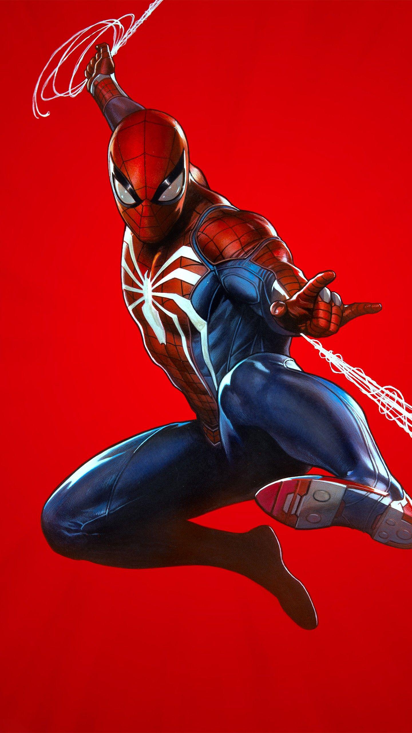 1440x2560 Spider Man PS4 Artwork (iPhone X Optimized)