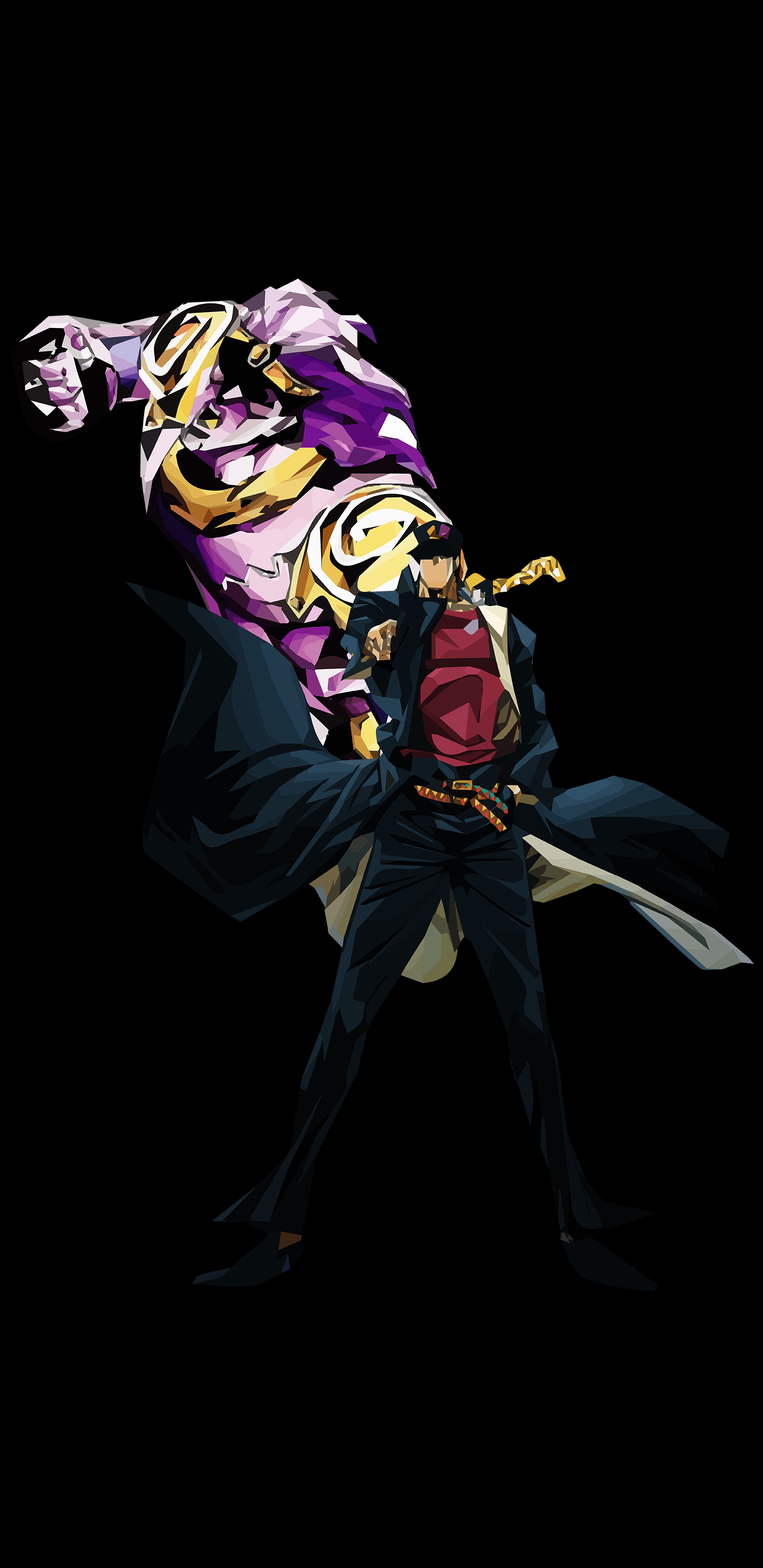 JJBA Jotaro Kujo and Star Platinum Phone Wallpaper by DalekWhoYT