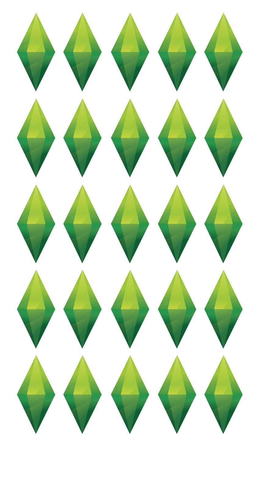 852x1608 Plumbob #thesims #iPhone 4 5 6 #Wallpaper Check Out More