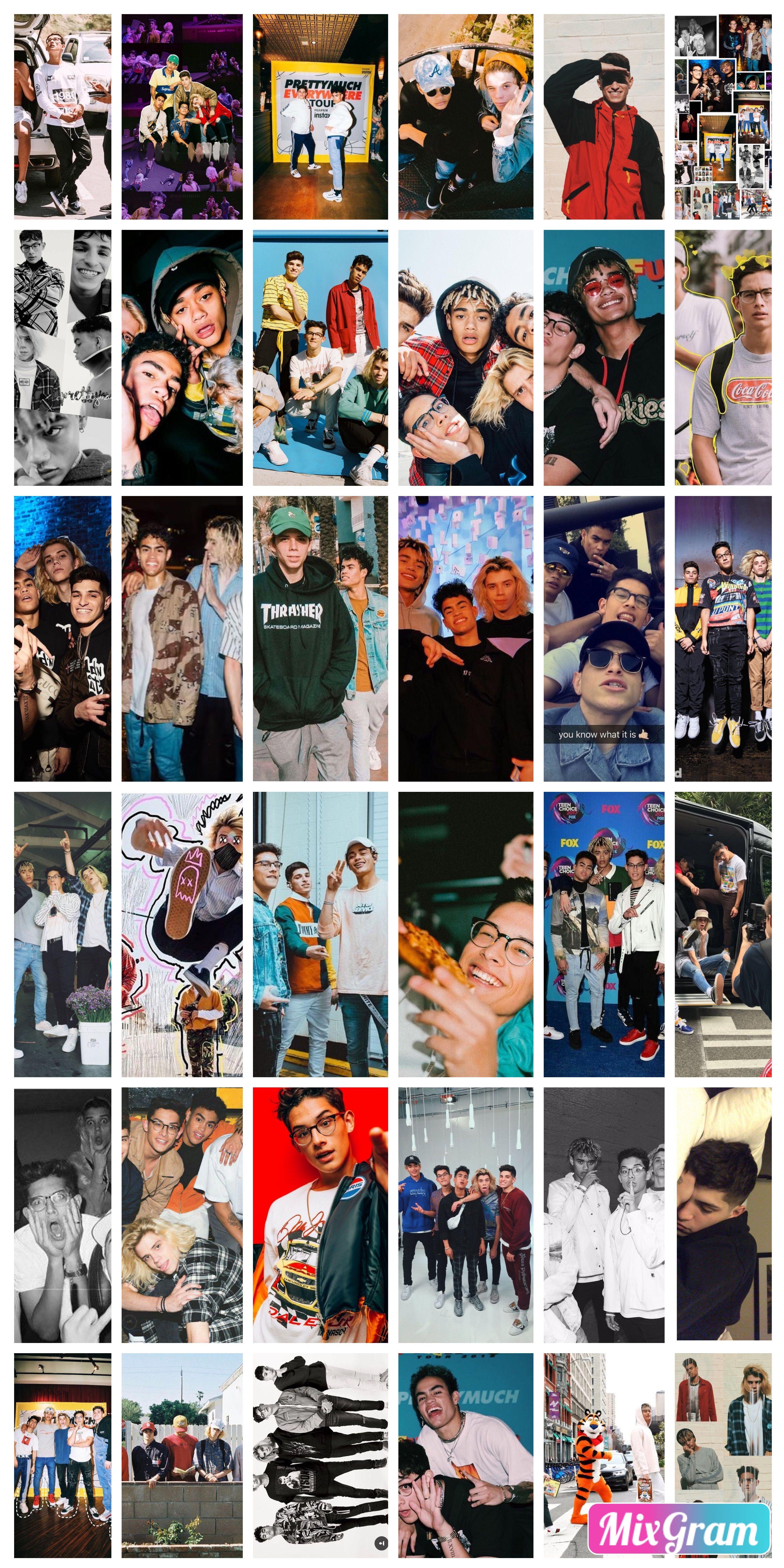 3000x6000 PRETTYMUCH wallpaper collage