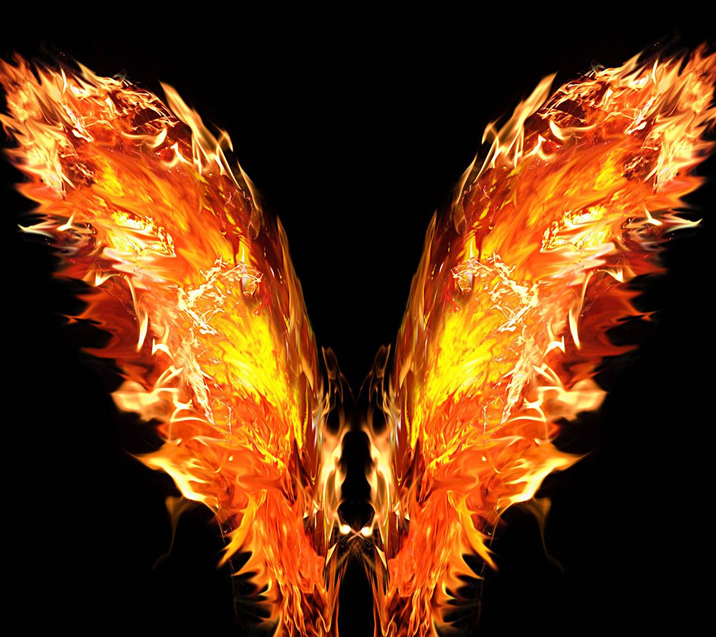 Fire Wings Background