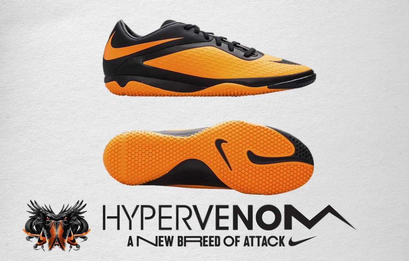 1332x850 Wallpaper Nike, Shoes, Black Orange, Futsal, Hypervenom