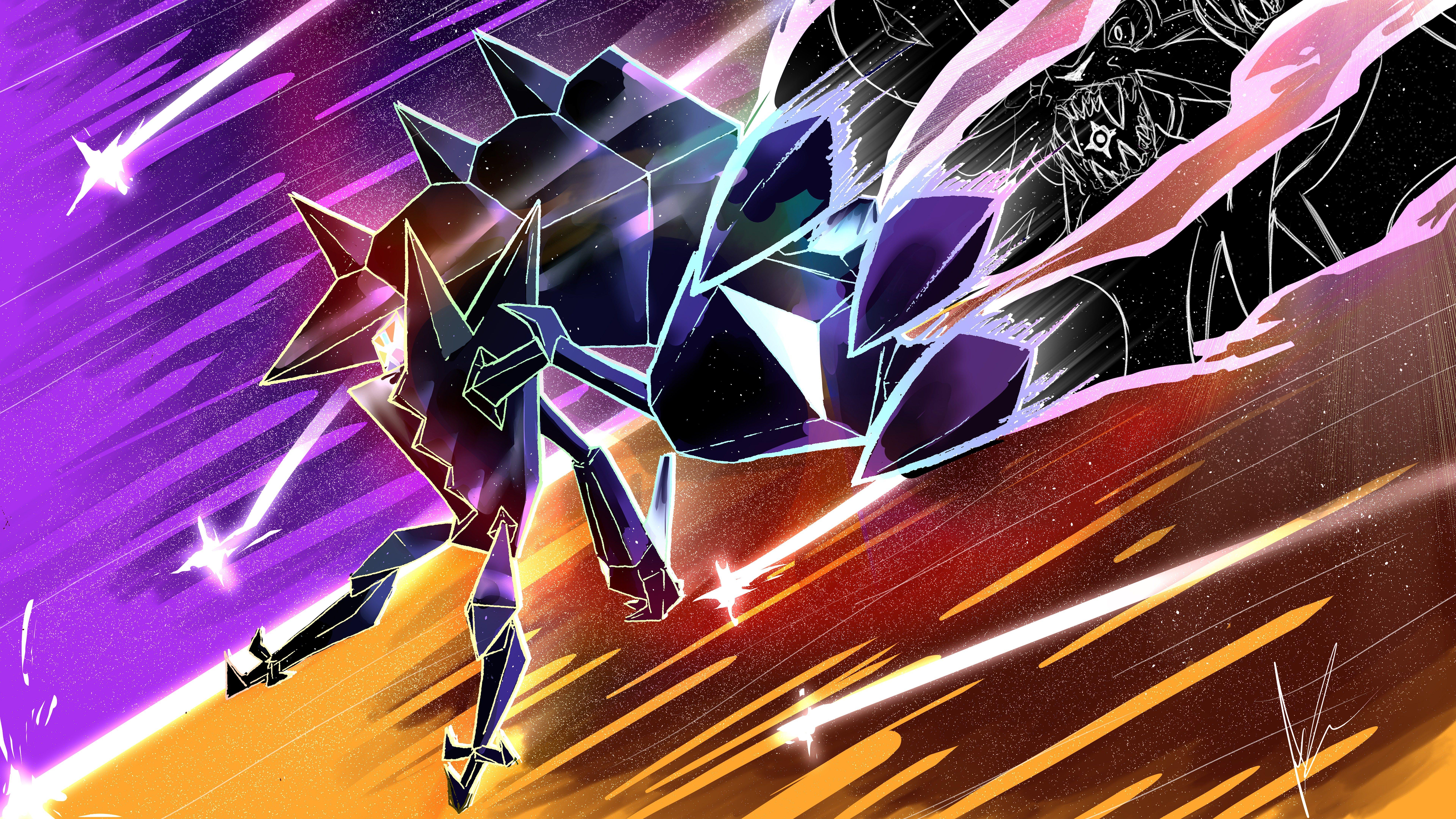 7680x4320 Uhd 8k Necrozma Pokemon Ultra Sun And Ultra Moon Video