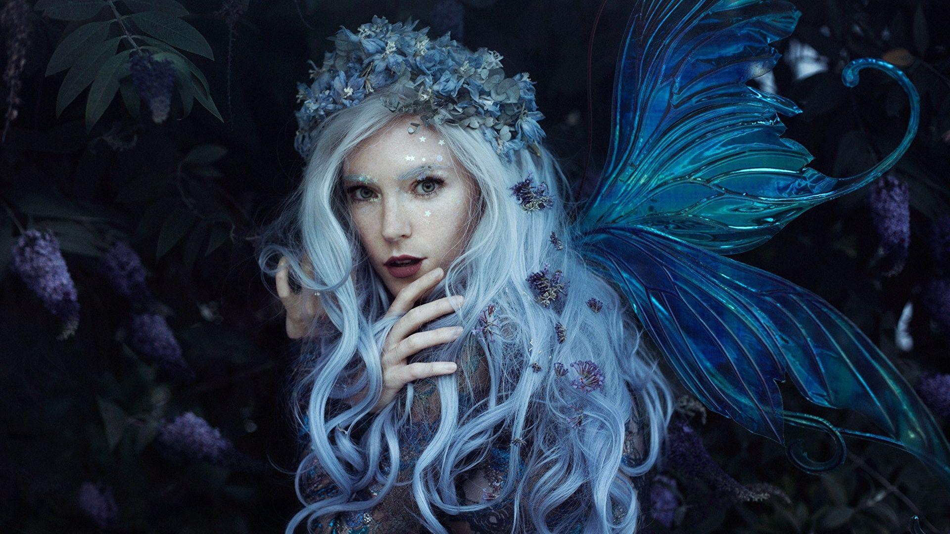 1920x1080 Wallpaper Fairies Blonde girl Wings Bella Kotak, Jessica