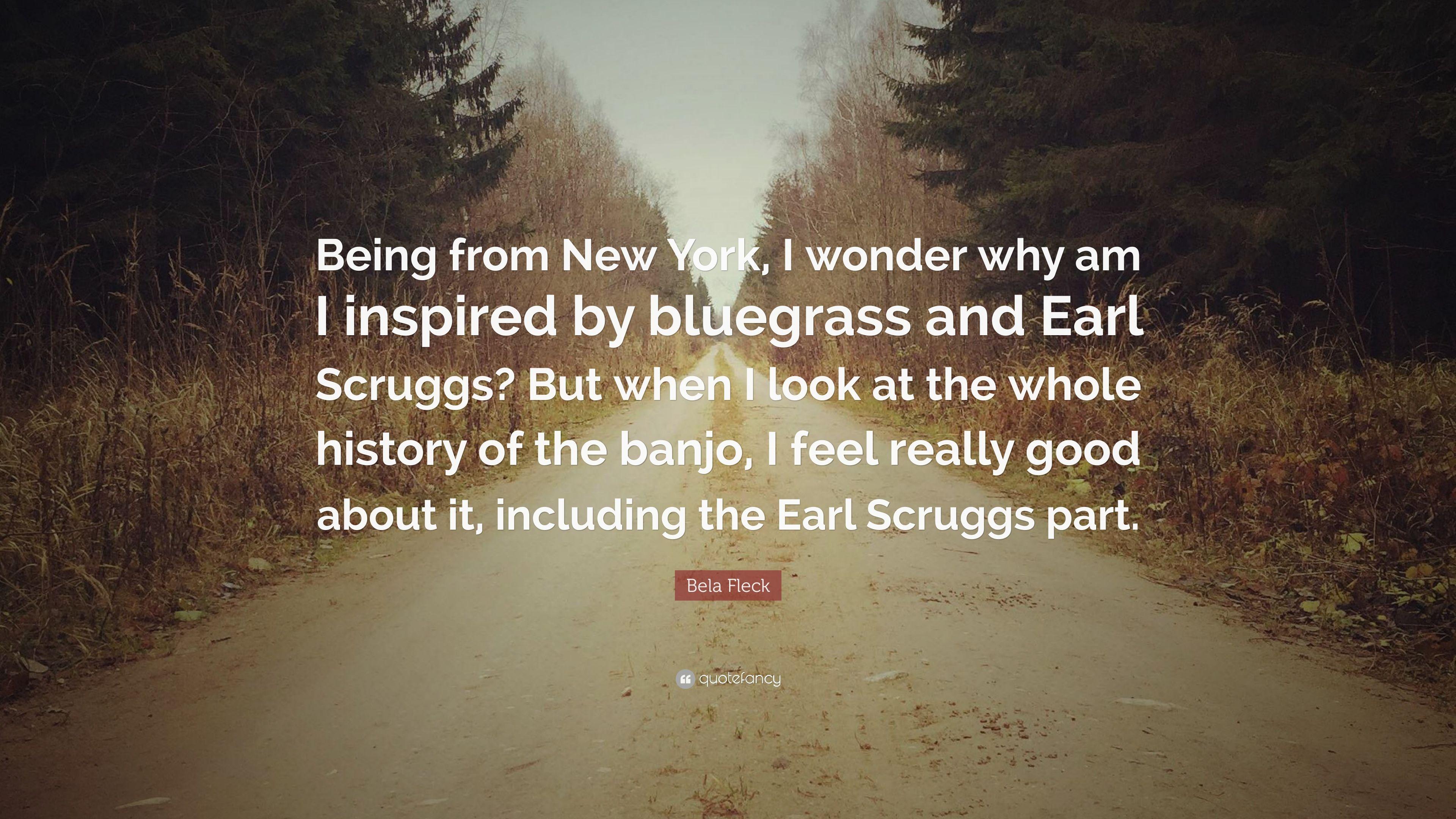 3840x2160 Bela Fleck Quote: “Being from New York, I wonder why am I inspired