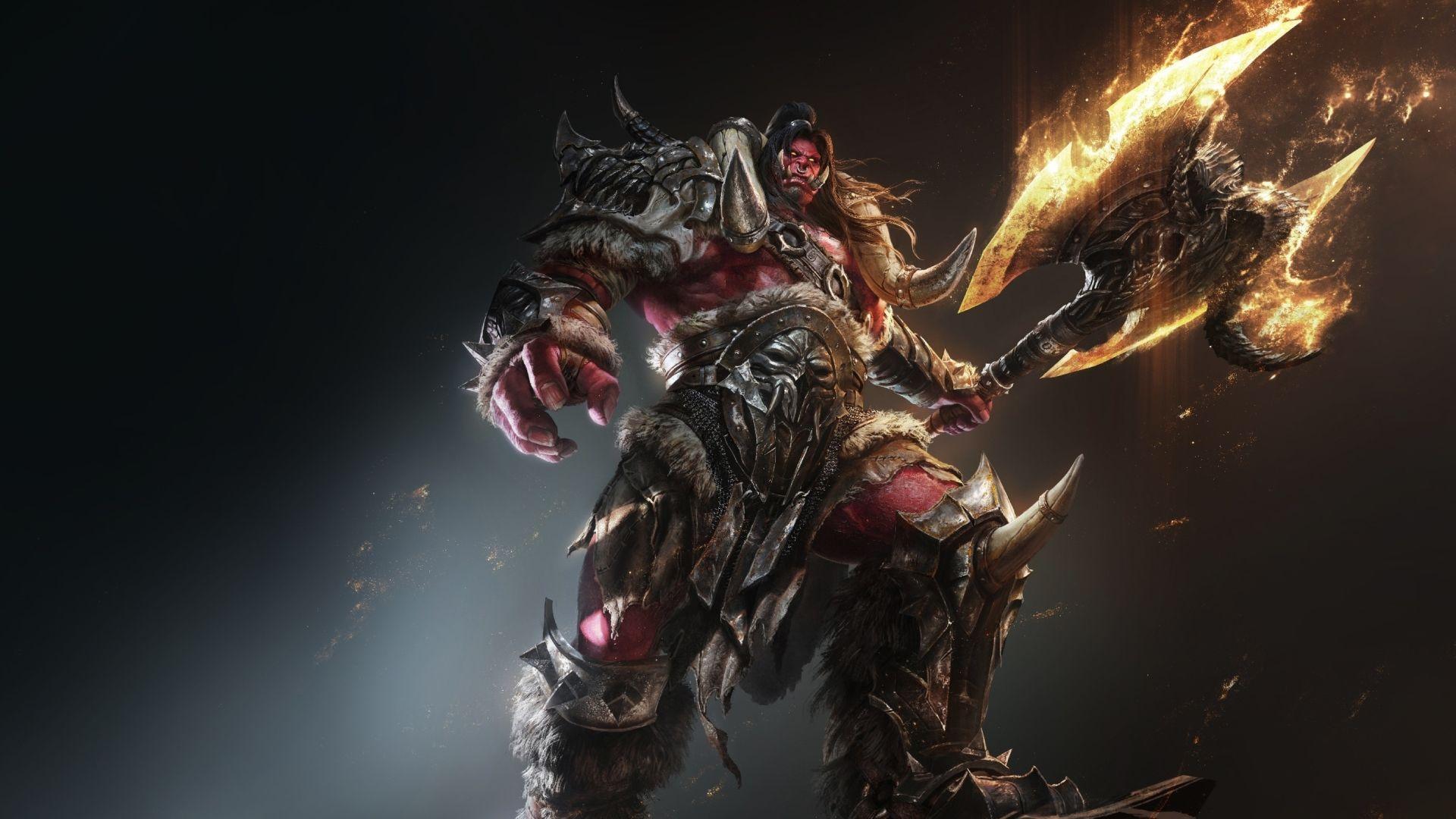 1920x1080 Orc Warrior With Axe 1080P Laptop Full HD