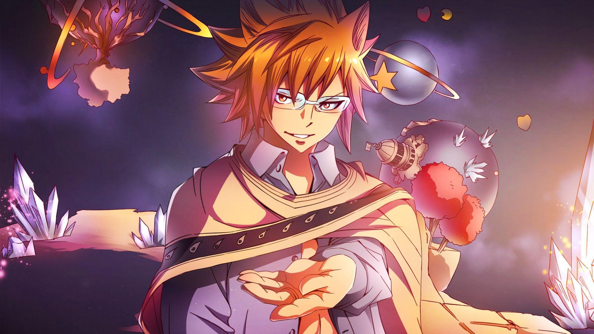 1920x1080 Download wallpaper 1920x1080 fairy tail, loke, guy, glasses