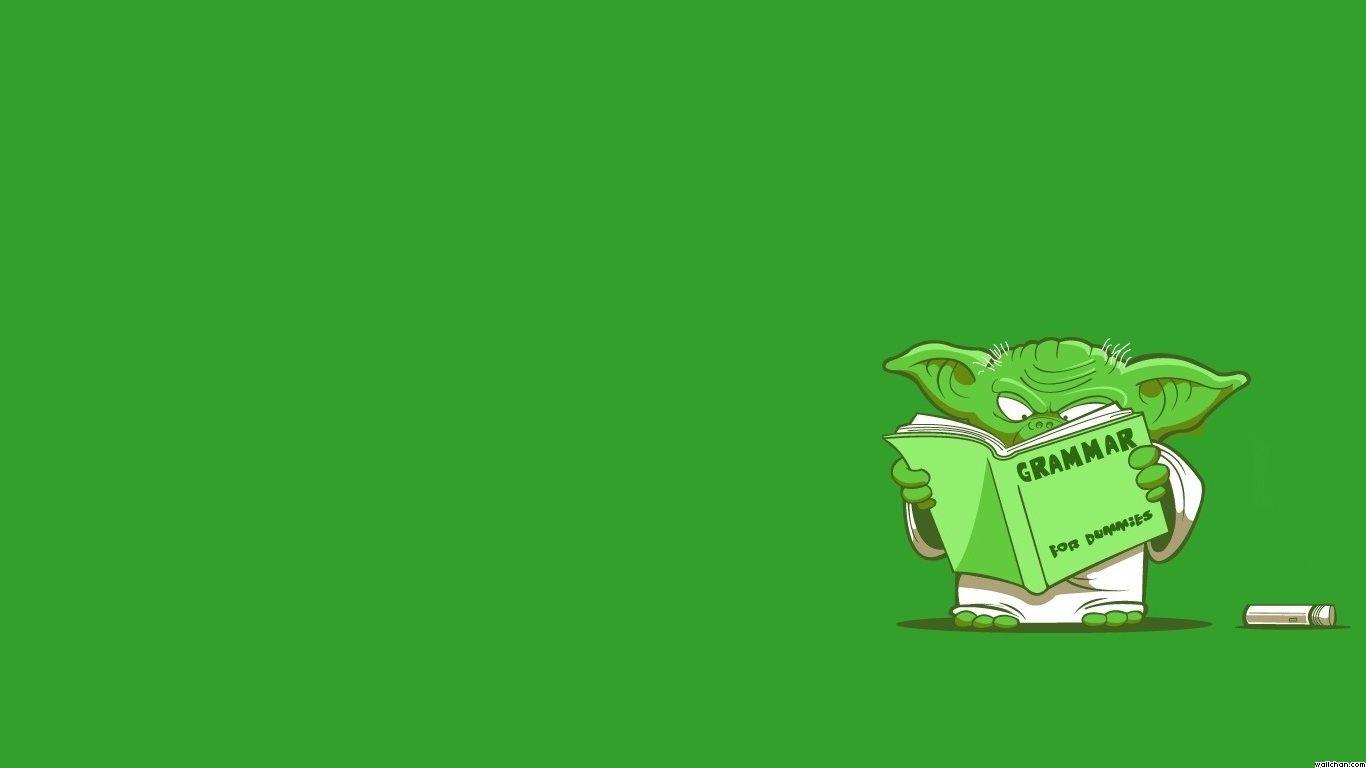 1366x768 Awesome Yoda Wallpaper