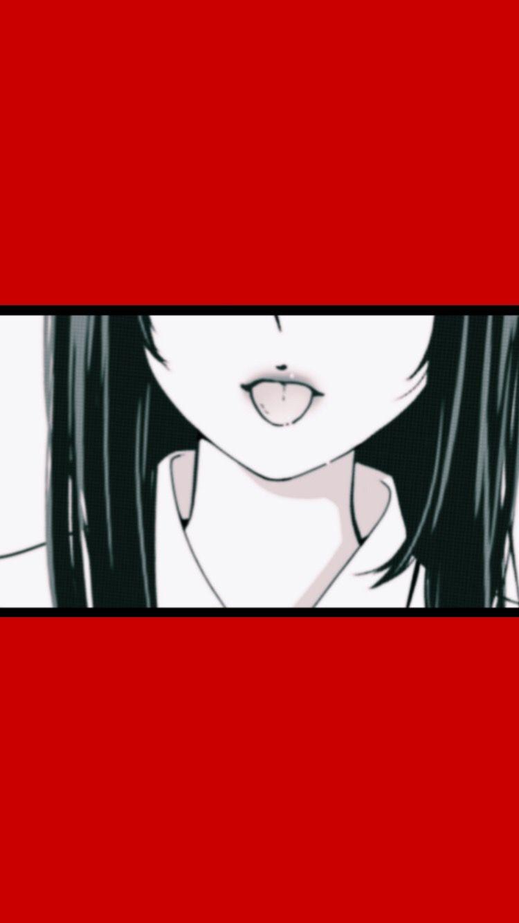 Red anime  Red and black wallpaper Red icons Black aesthetic  wallpaper