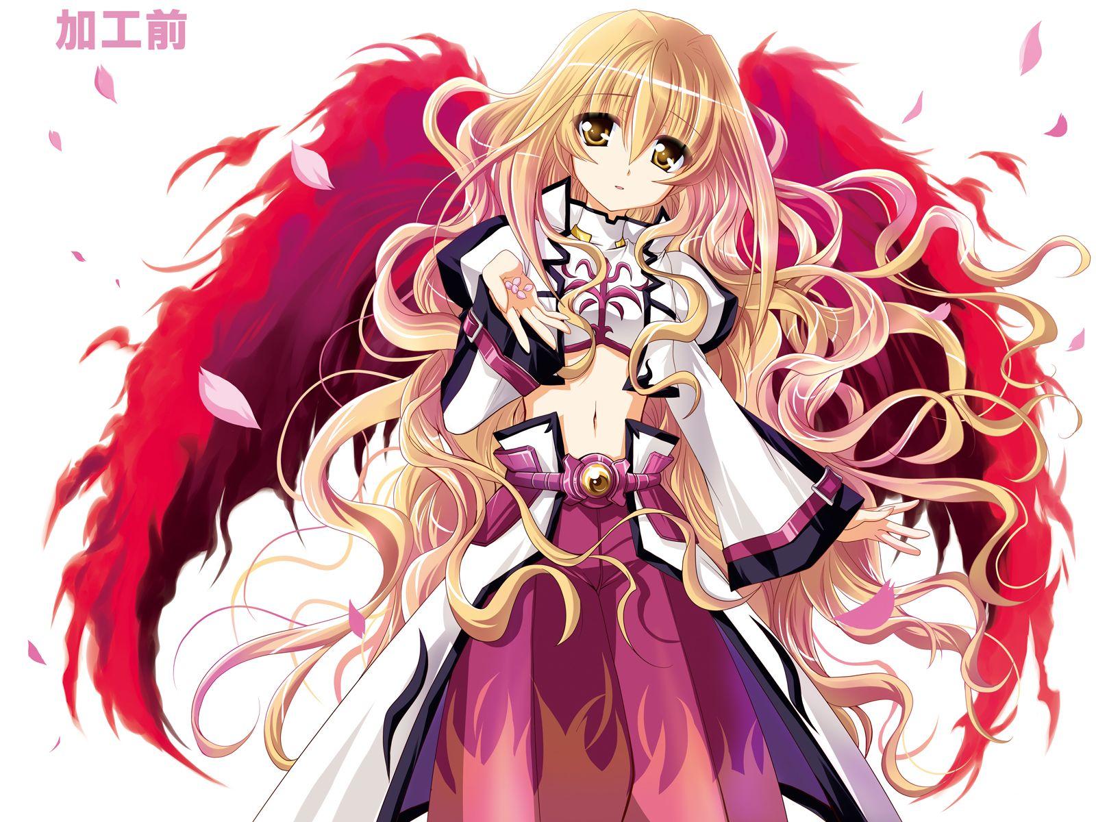 1600x1200 Desktop Wallpaper magical girl lyrical nanoha Girls Anime