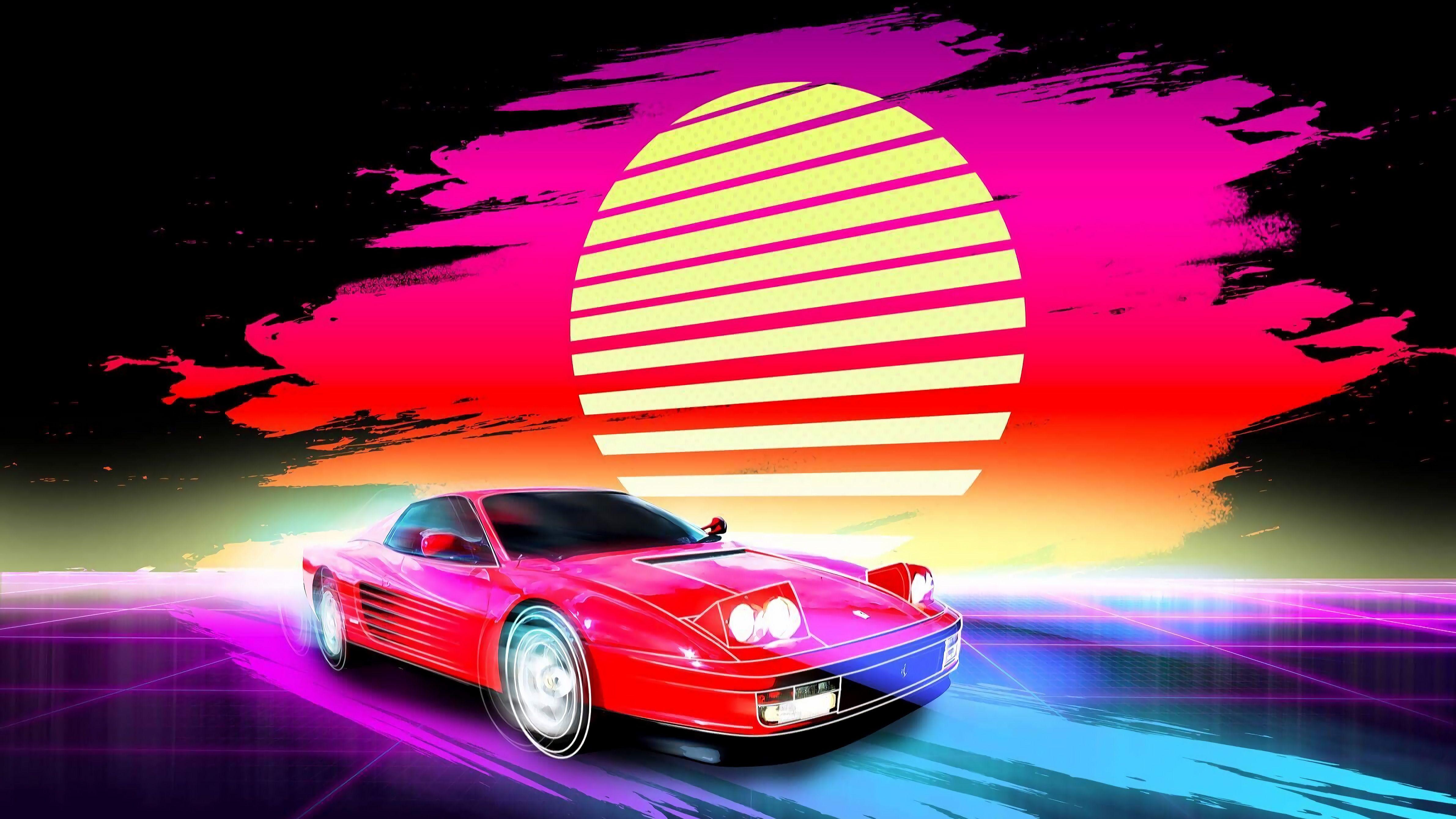 4762x2678 Car Retro Artwork 4k, HD Artist, 4k Wallpaper, Image