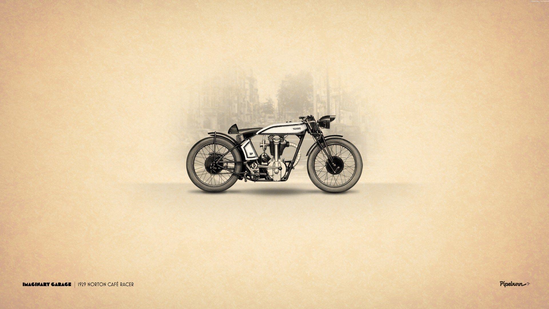 1920x1080 Vintage Retro Motorbike Art wallpaperx1080