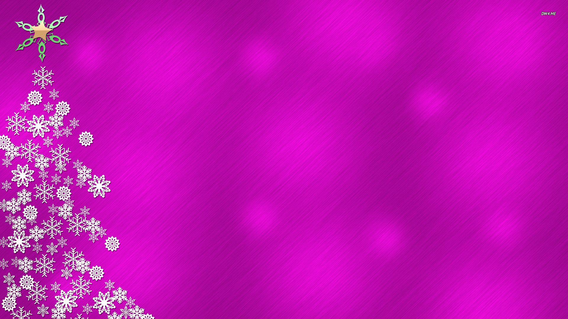 1920x1080 Pink Christmas Background
