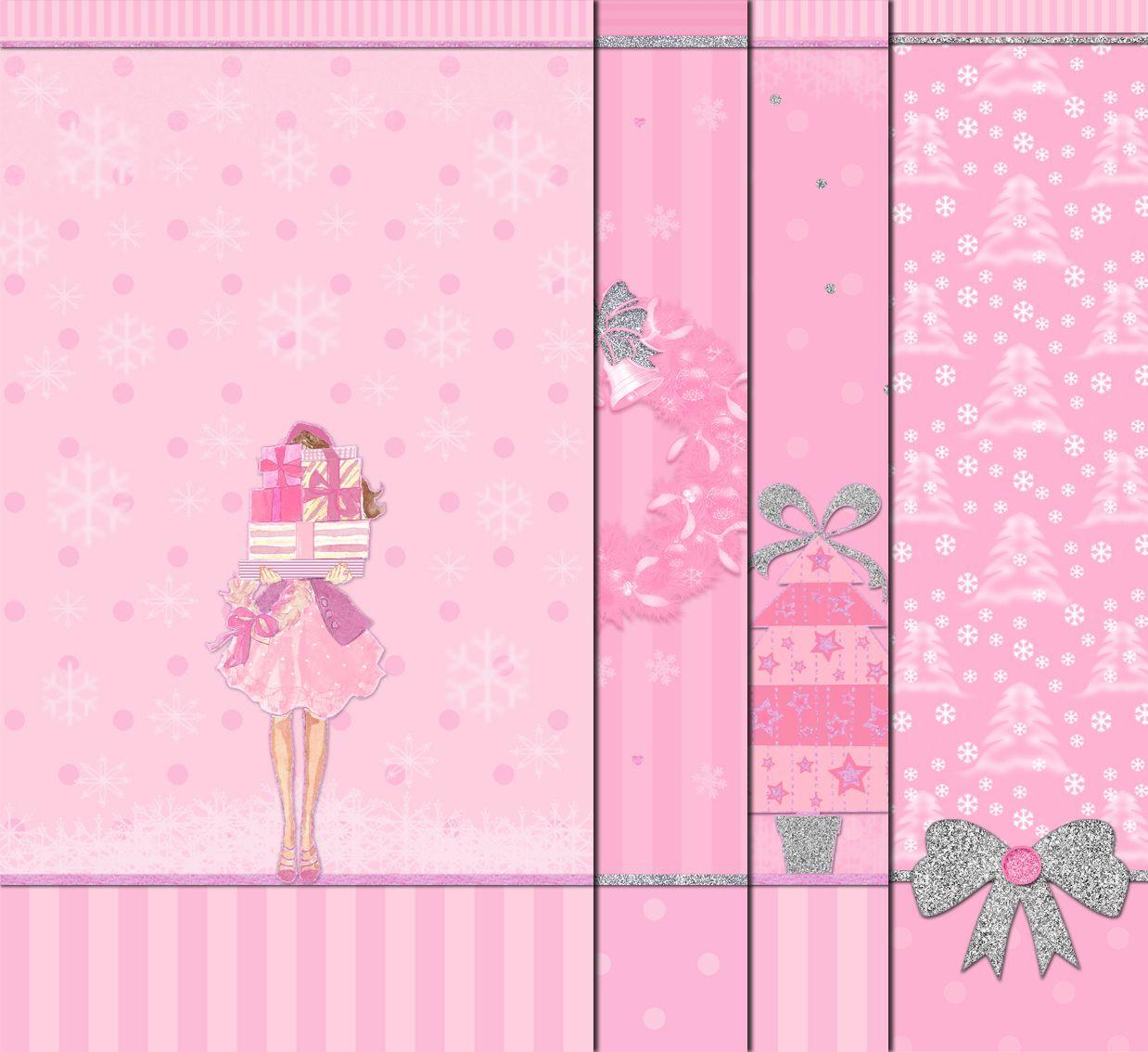 1238x1134 ♡ Cute Walls ♡: Pink christmas walls