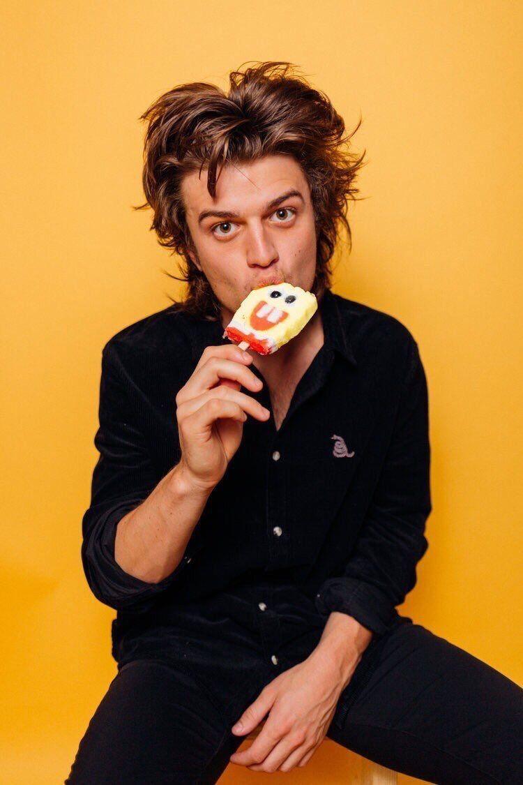 750x1125 Image about stranger things in joe keery by