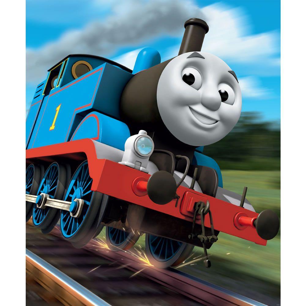 Old wallpaper of train theme of Thomas the tank engine and friends Stock  Photo  Alamy