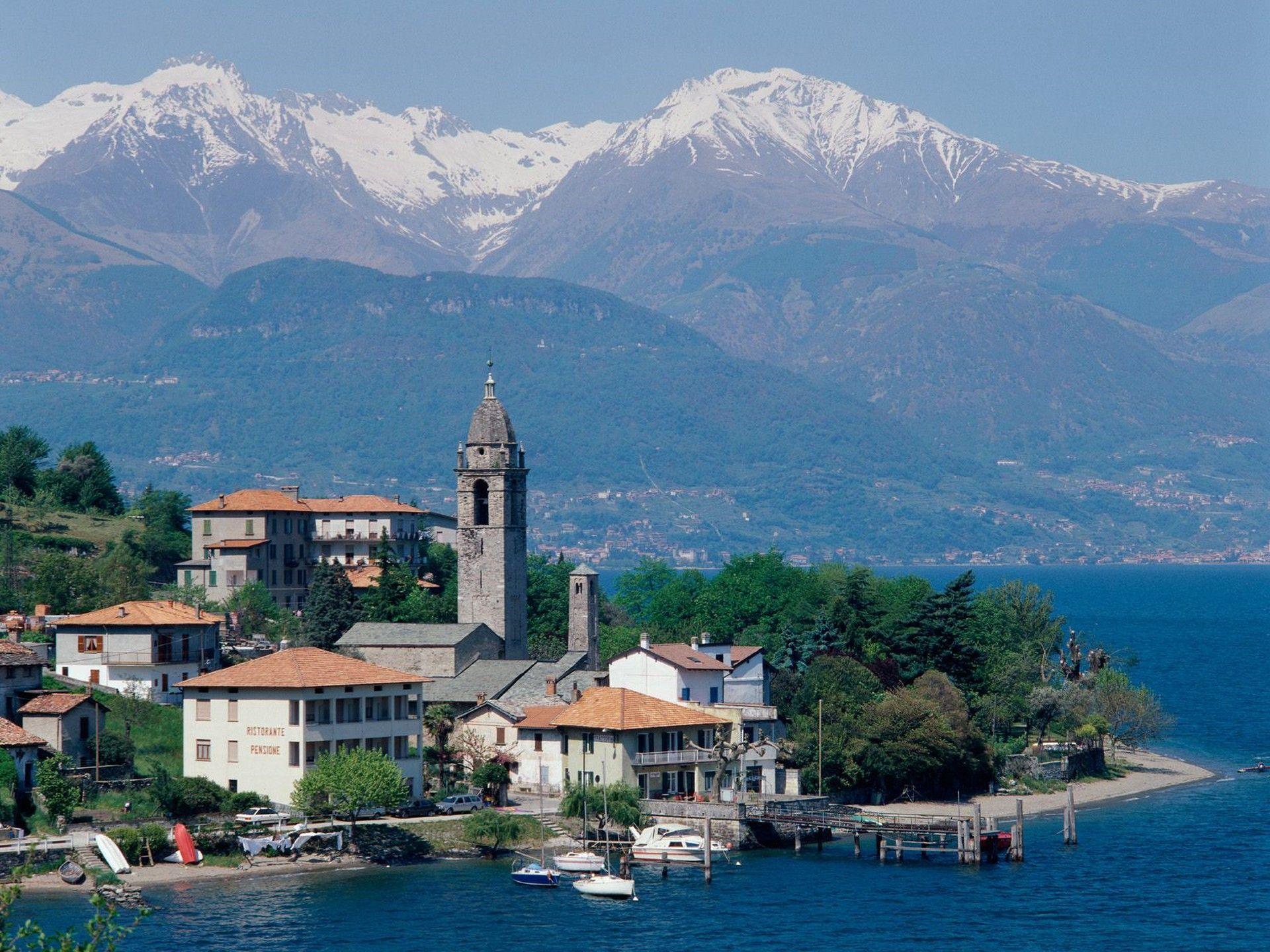 1920x1440 Known places: Lake Como, Italy, desktop wallpaper nr. 34208