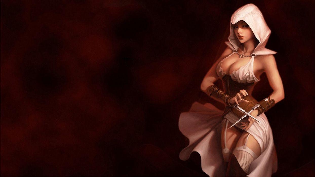 1244x700 assassin girl female Assassin&;s Creed wallpaperx900