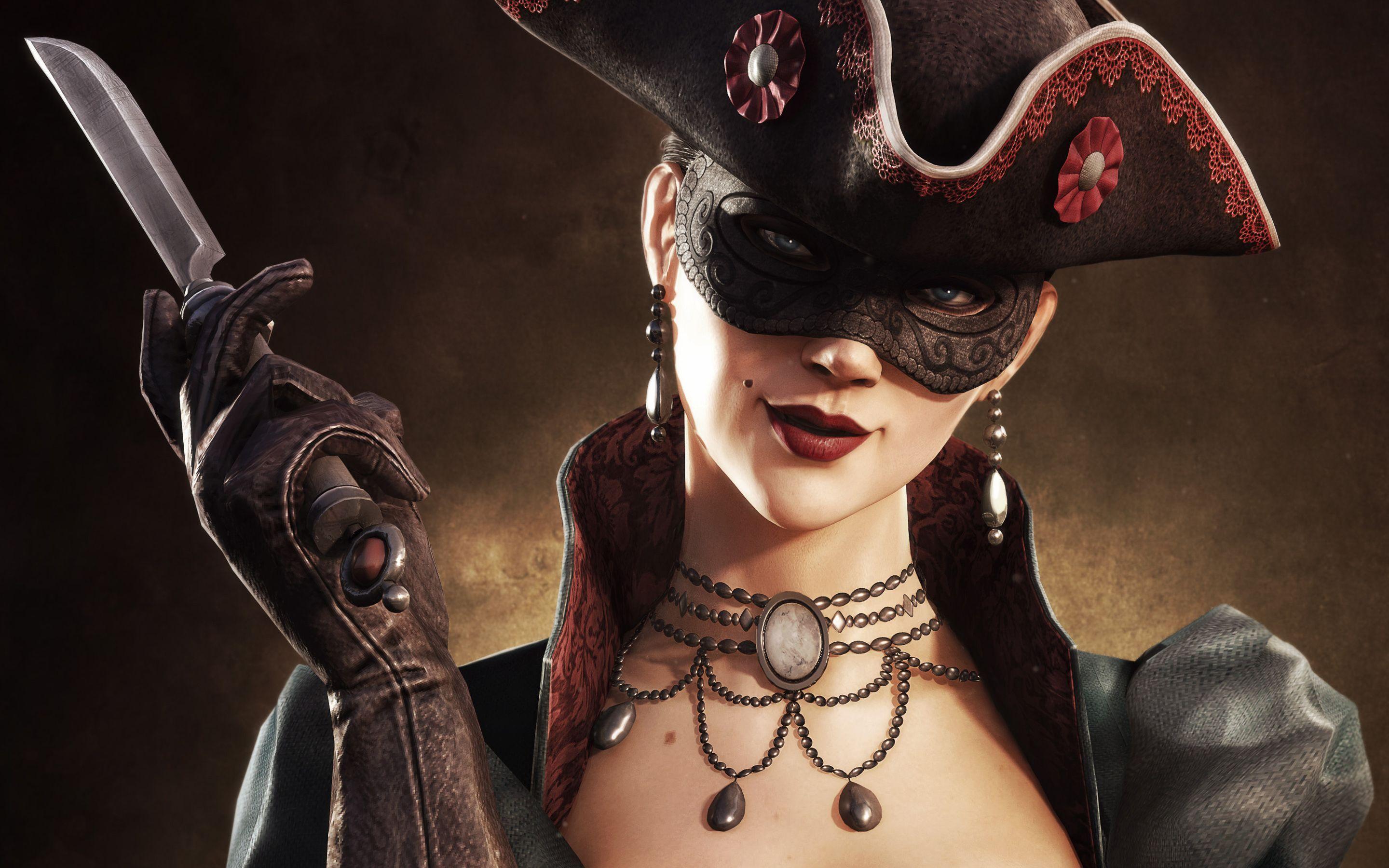 2880x1800 Assassin's creed IV the woman in the mask. Esculturas, Edward kenway, Personagens de videogame