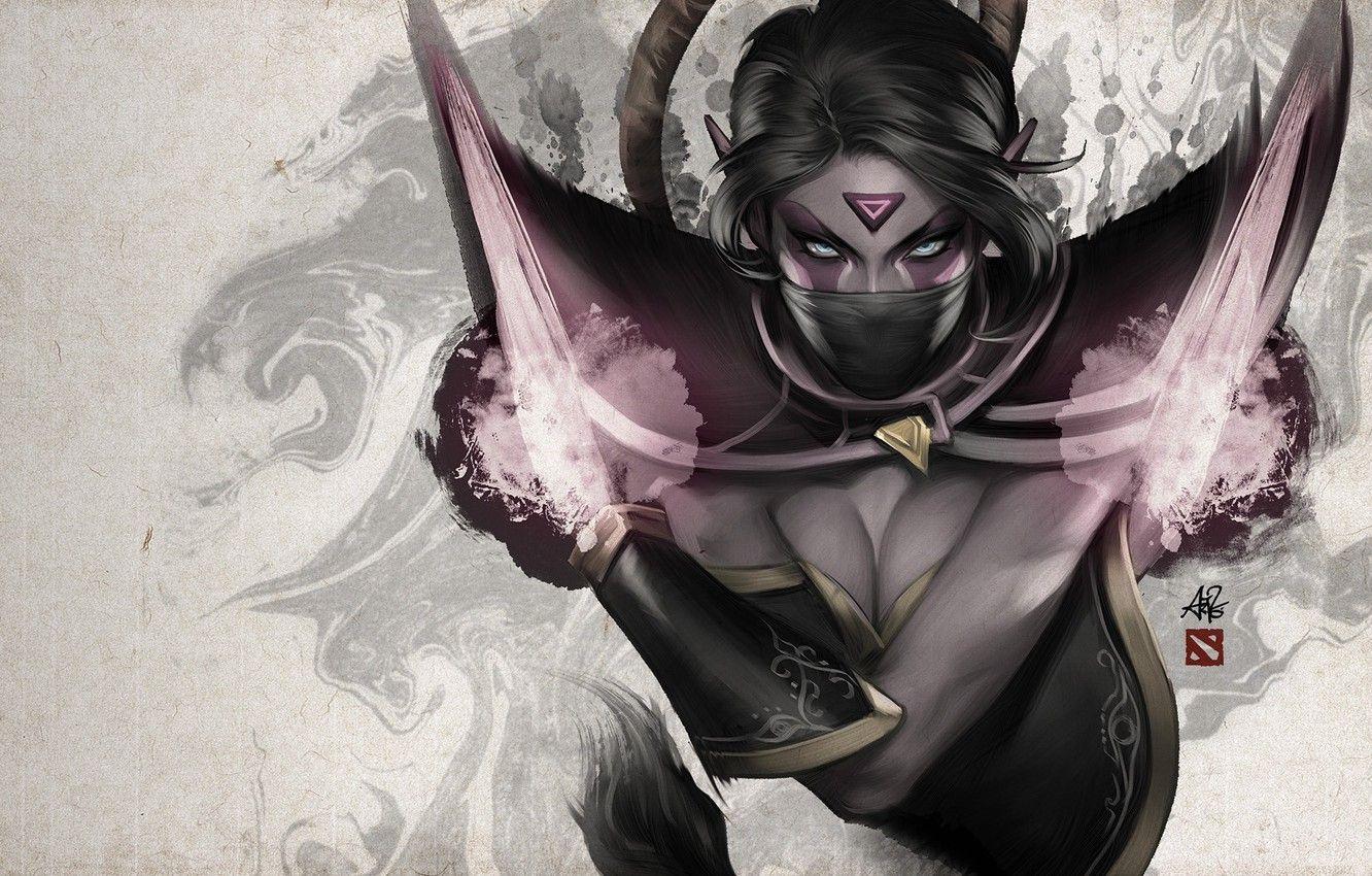 1332x850 Wallpaper girl, the game, beauty, Dota templar assassin