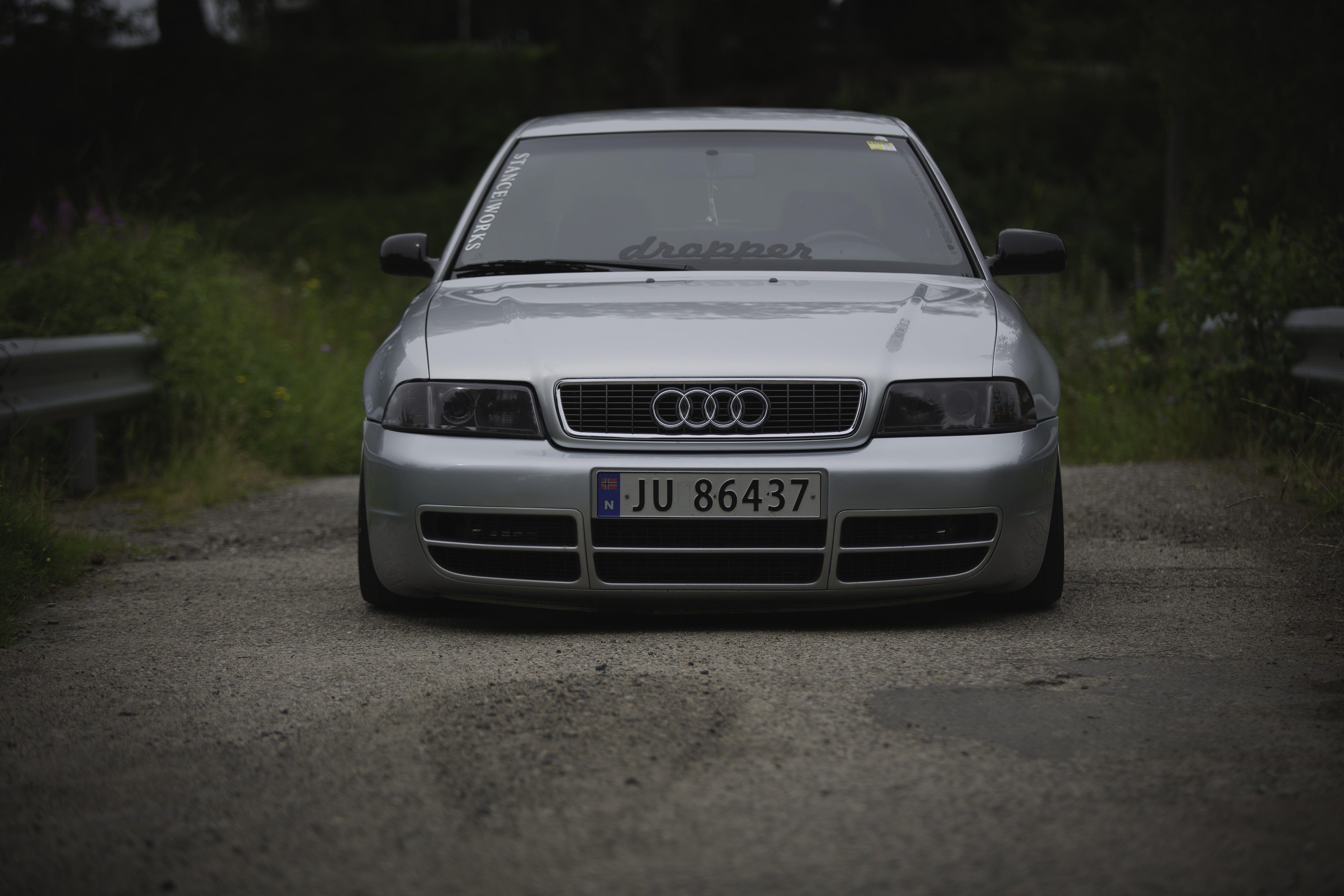 5760x3840 Silver audi car, Audi A Stanceworks, Norway, Audi B5 S4 Quattro HD wallpaper