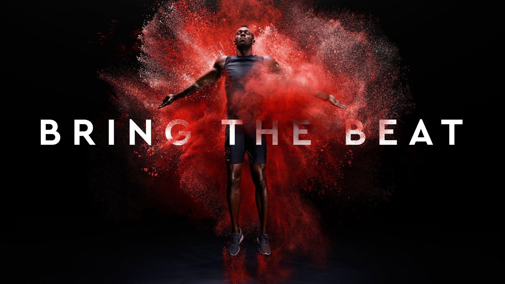 1920x1080 Download wallpaper of Usain Bolt, Bring the Beat, HD