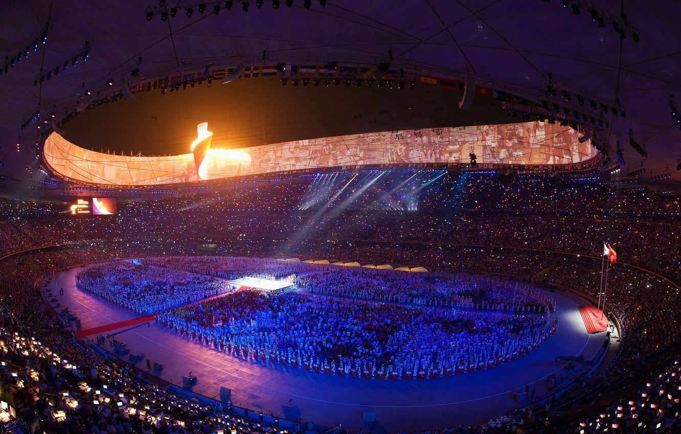 1332x850 Wallpaper stadium, Beijing, the opening of the Olympic games image for desktop, section спорт