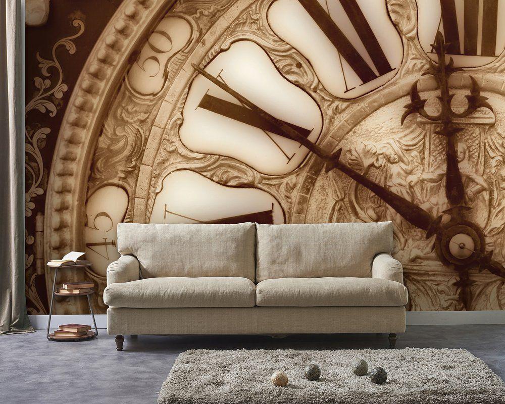 1000x800 Brewster Home Fashions Vintage Clock 8' x 118 6 Piece Wall Mural