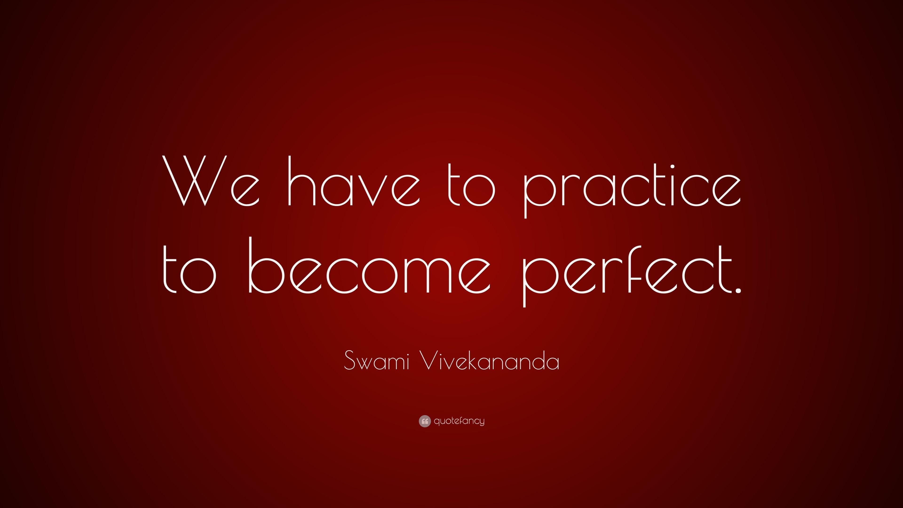 3840x2160 Swami Vivekananda Quote: “We have to practice to become