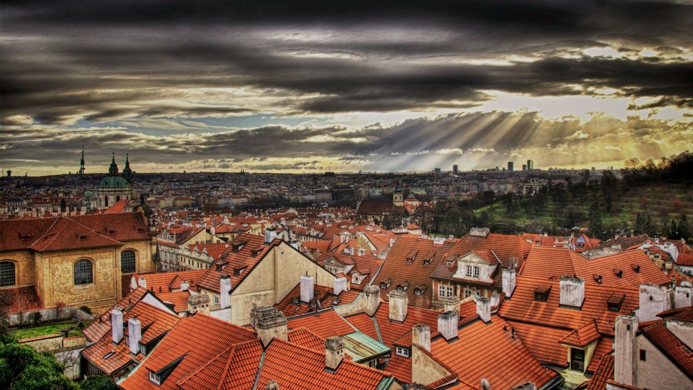 1366x768 Prague HDR desktop PC and Mac wallpaper