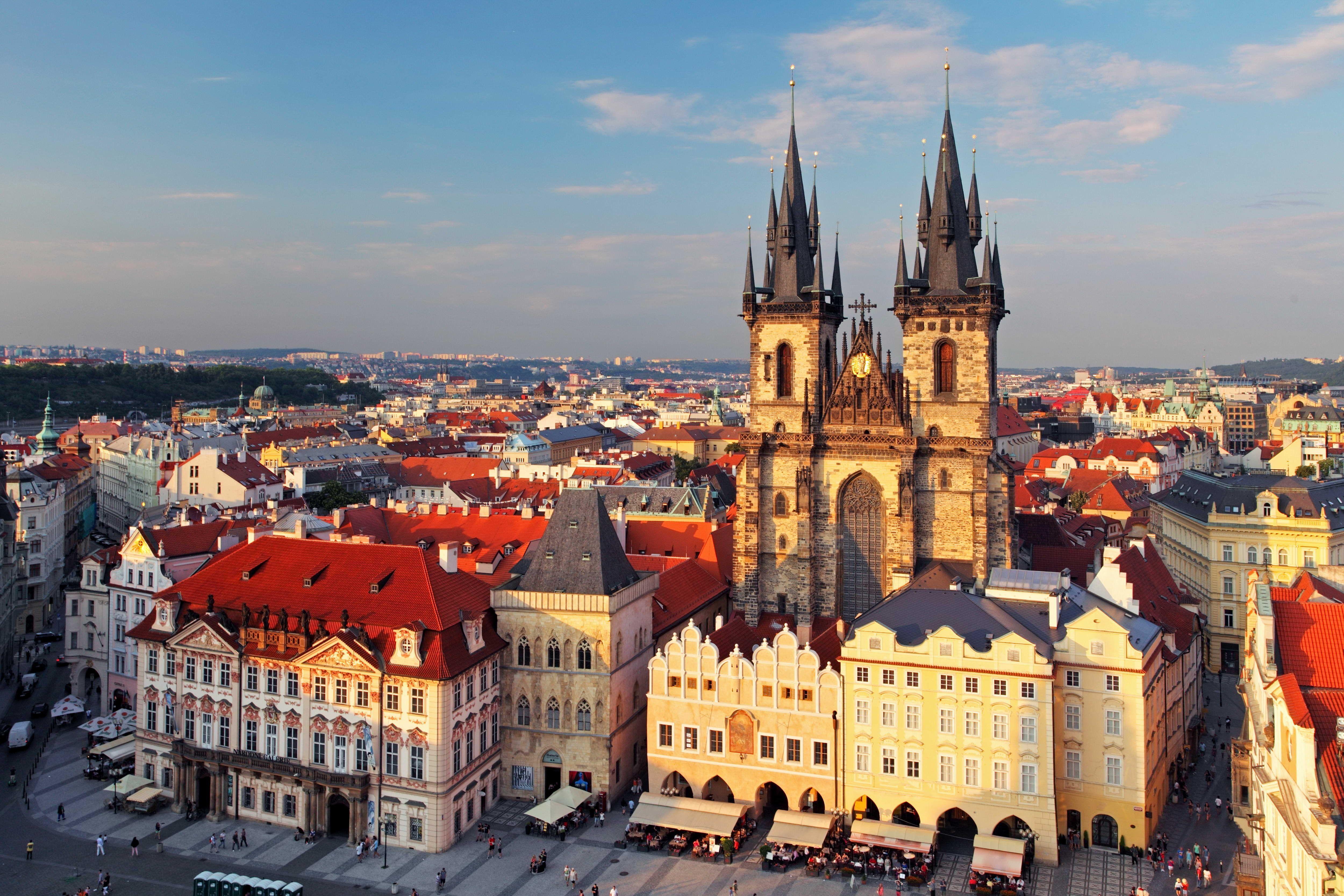 5000x3333 Wallpaper Old Town Square, Prague, Czech Republic, city, square
