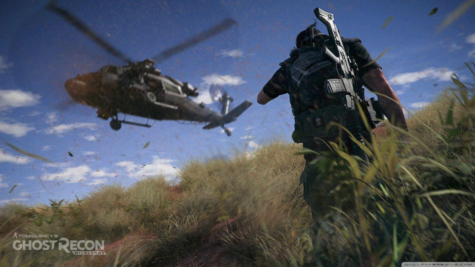1600x900 Tom Clancy's Ghost Recon Wildlands helicopter UHD Desktop