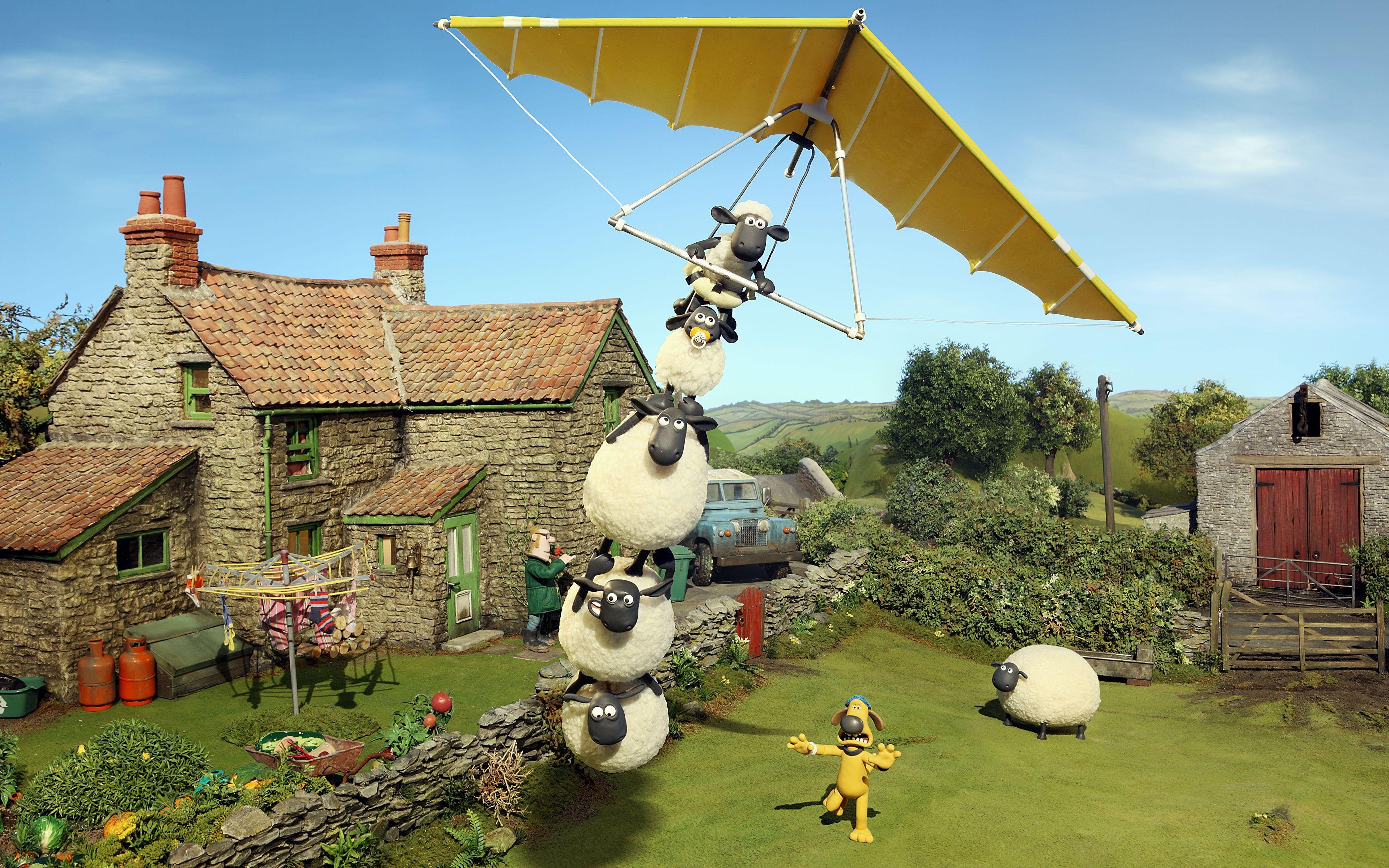 3840x2400 image Shaun the Sheep Movie Cartoons Flight 3840x2400