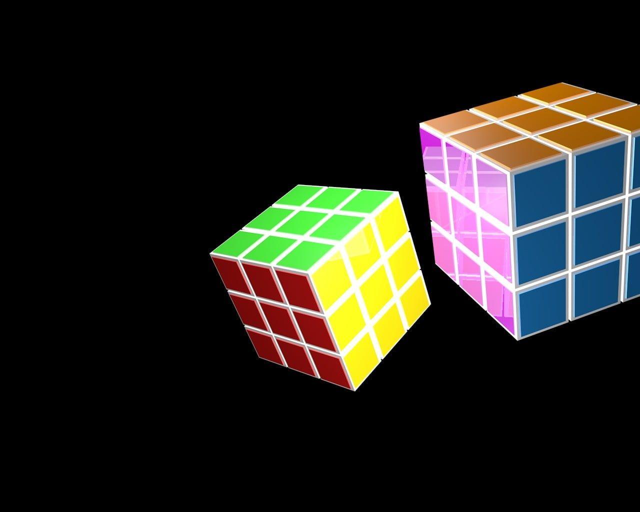 1280x1024 Rubik's cube, Rubik's Cube, colorful, glass, cube HD