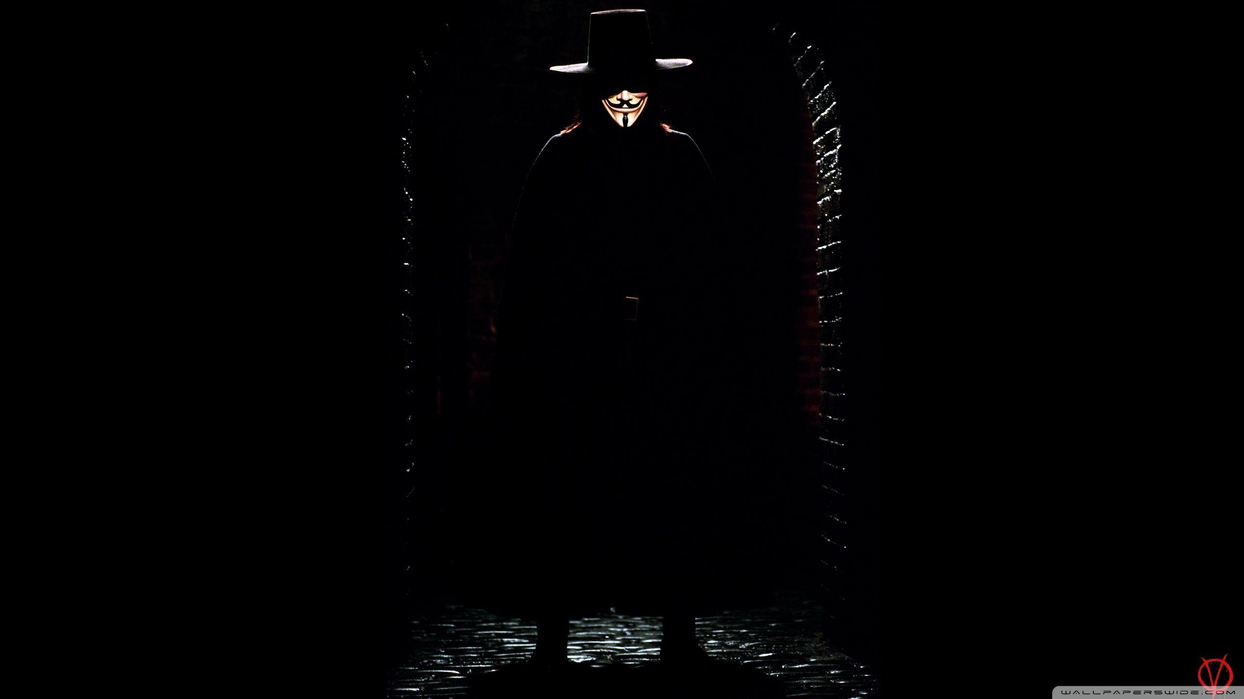 2560x1440 V For Vendetta Man Ultra HD Desktop Background Wallpaper