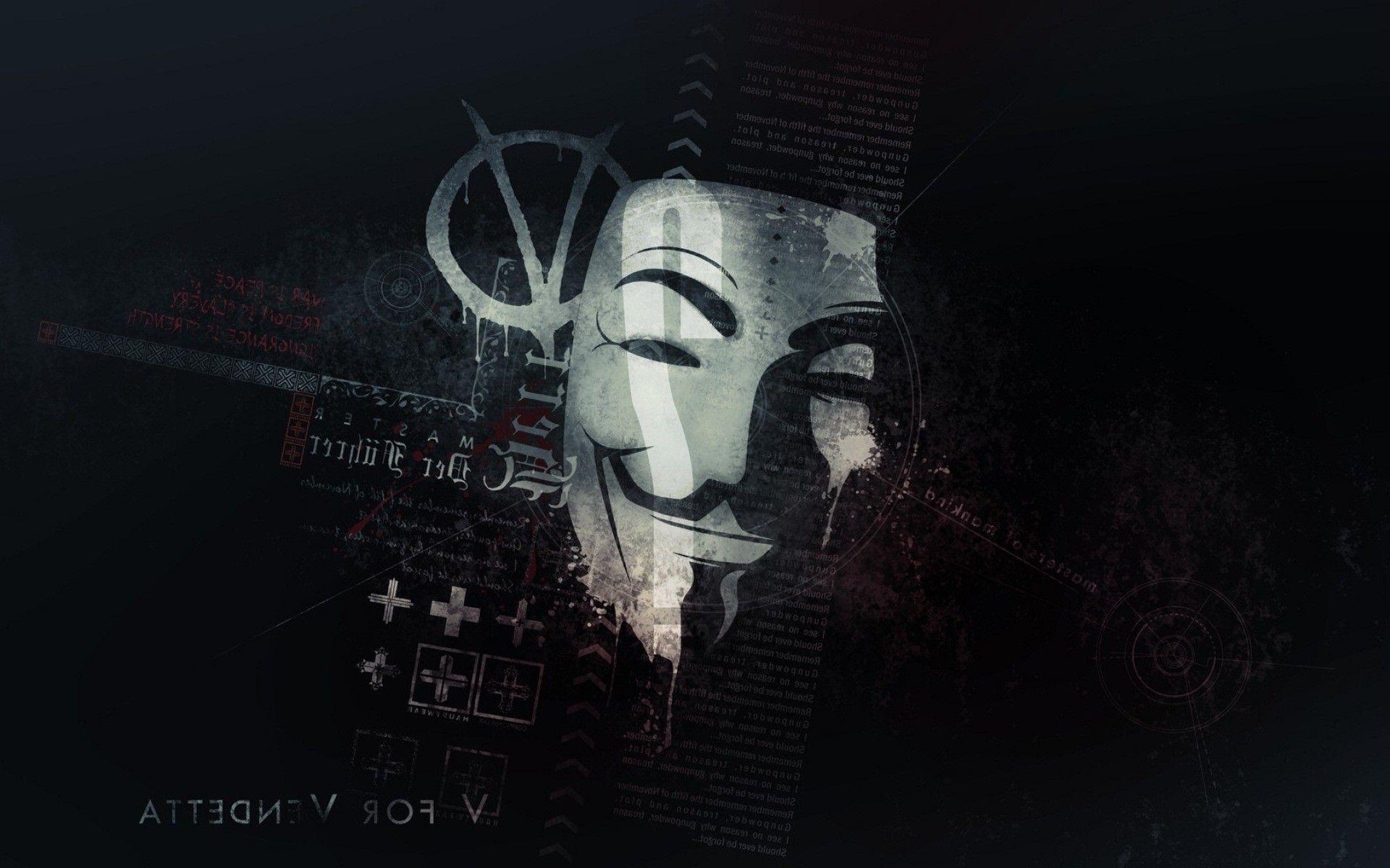 1920x1200 V for Vendetta Mask Wallpaper