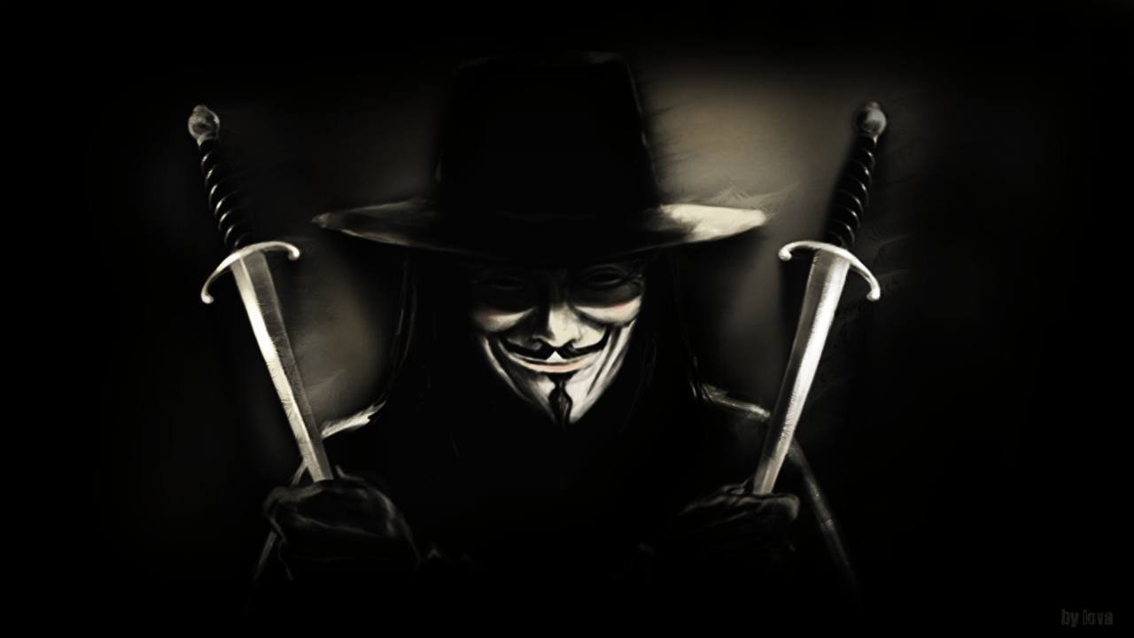 1280x720 Top on F.O. Galleries) 3093.QF V For Vendetta Wallpaper HD