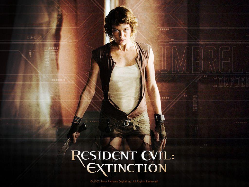 1024x768 Milla Jovovich Jovovich in Resident Evil: Extinction